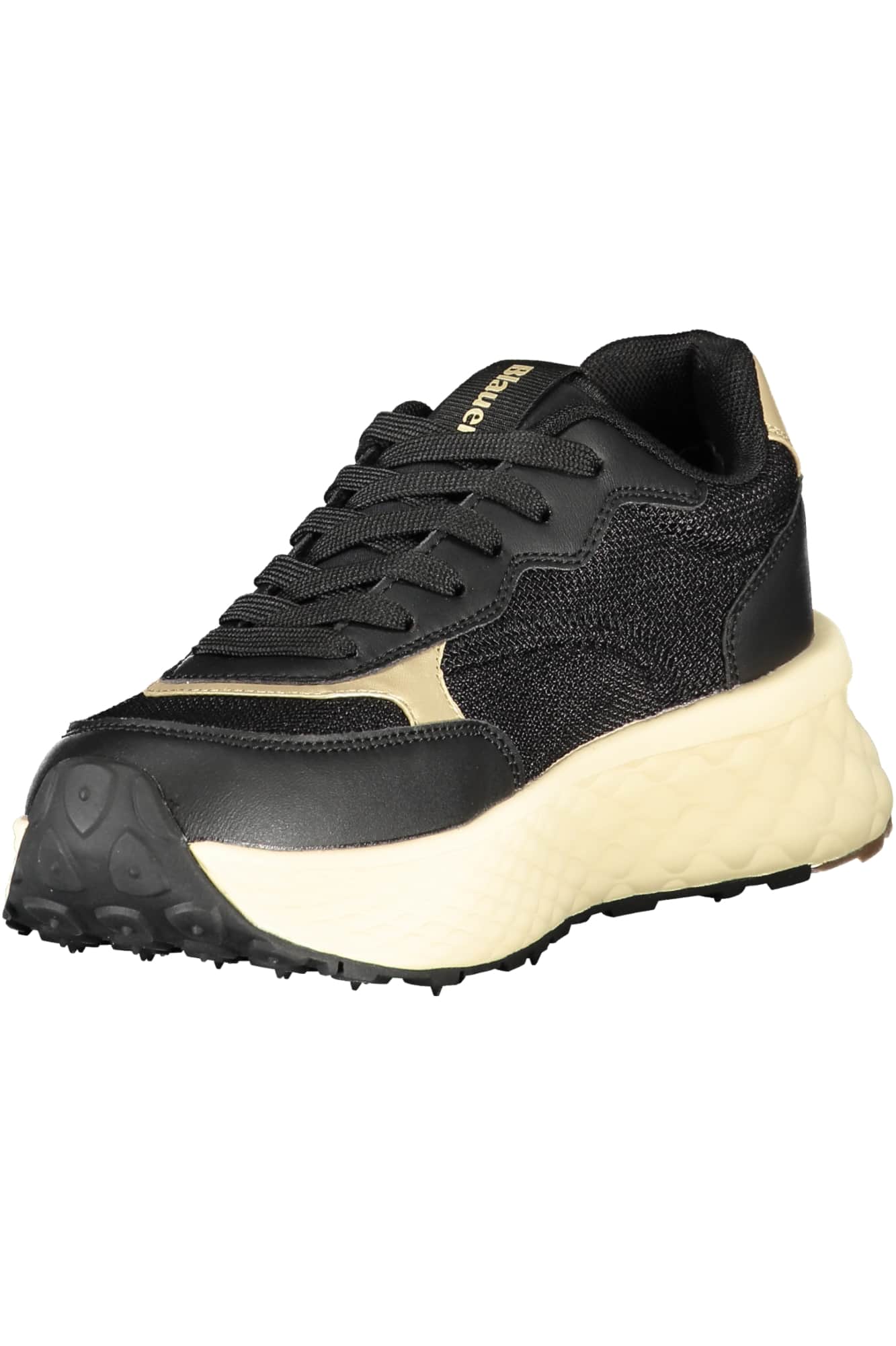 Blauer mujer negro zapatillas deportivas
