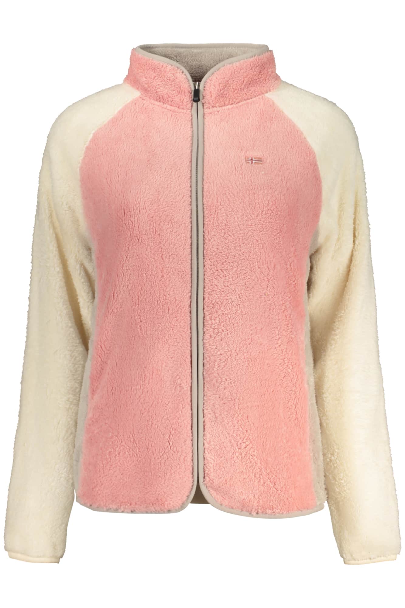 Norway 1963 mujer rosa con cremallera sudadera