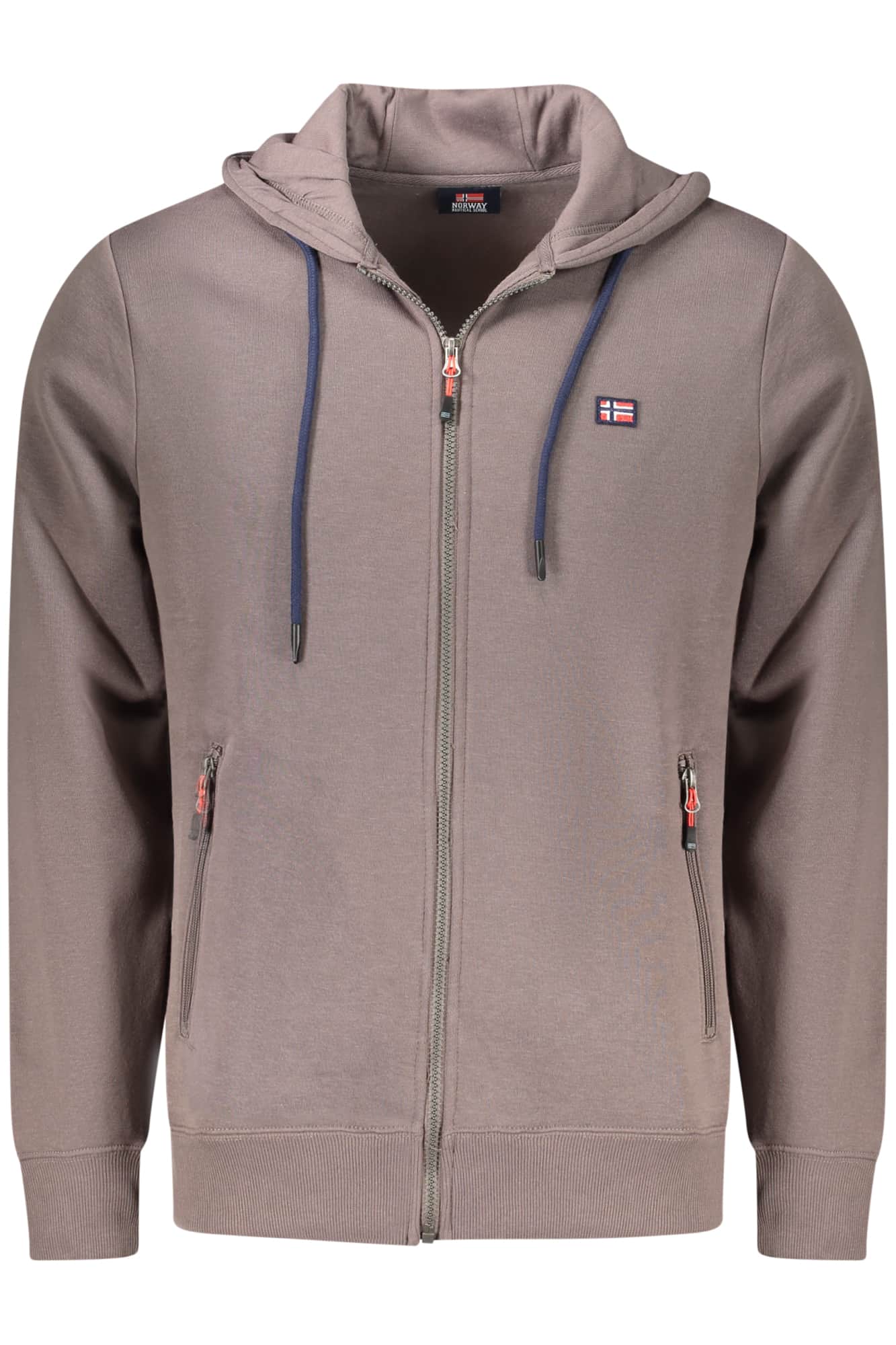 Norway 1963 hombre marrón con cremallera sudadera