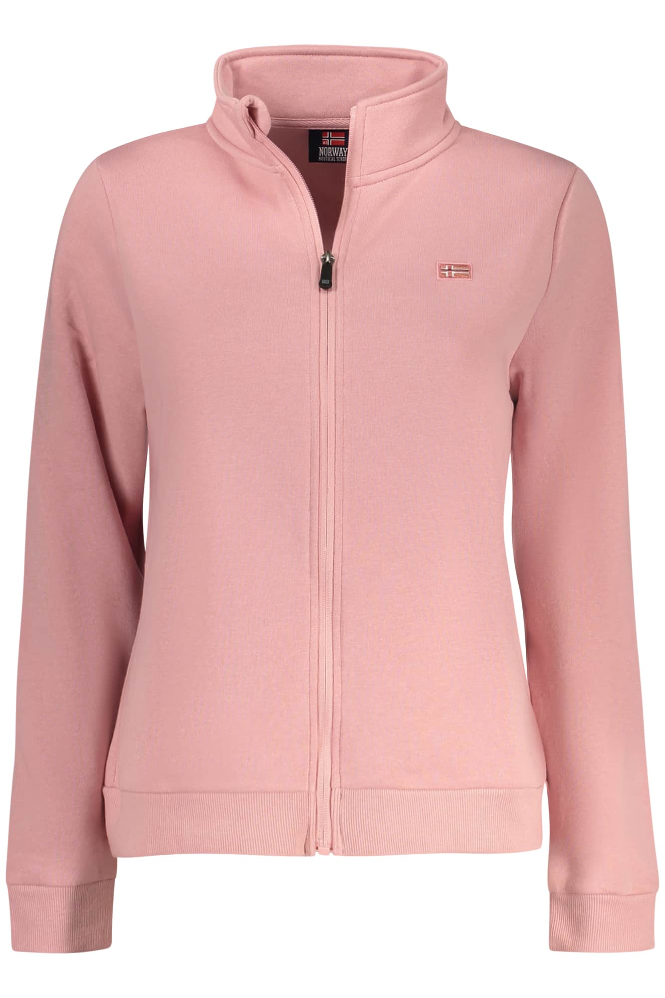 Norway 1963 mujer rosa con cremallera sudadera