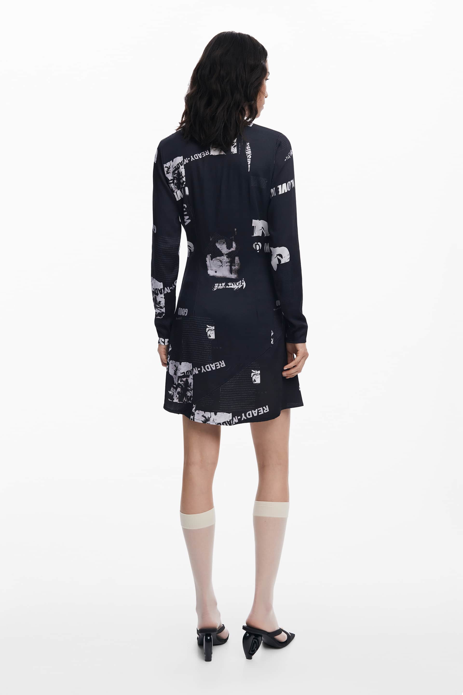 Desigual mujer corto negro vestido