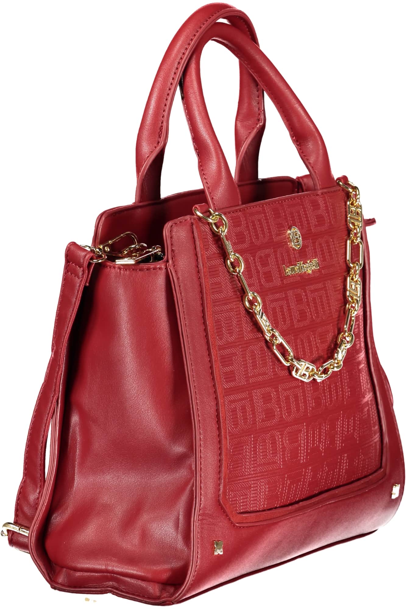 Laura Biagiotti mujer rojo bolso