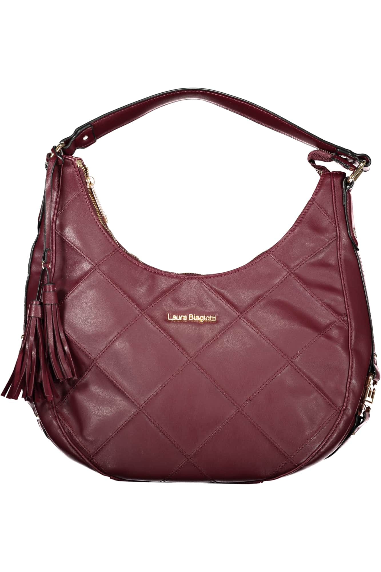Laura Biagiotti mujer rojo bolso