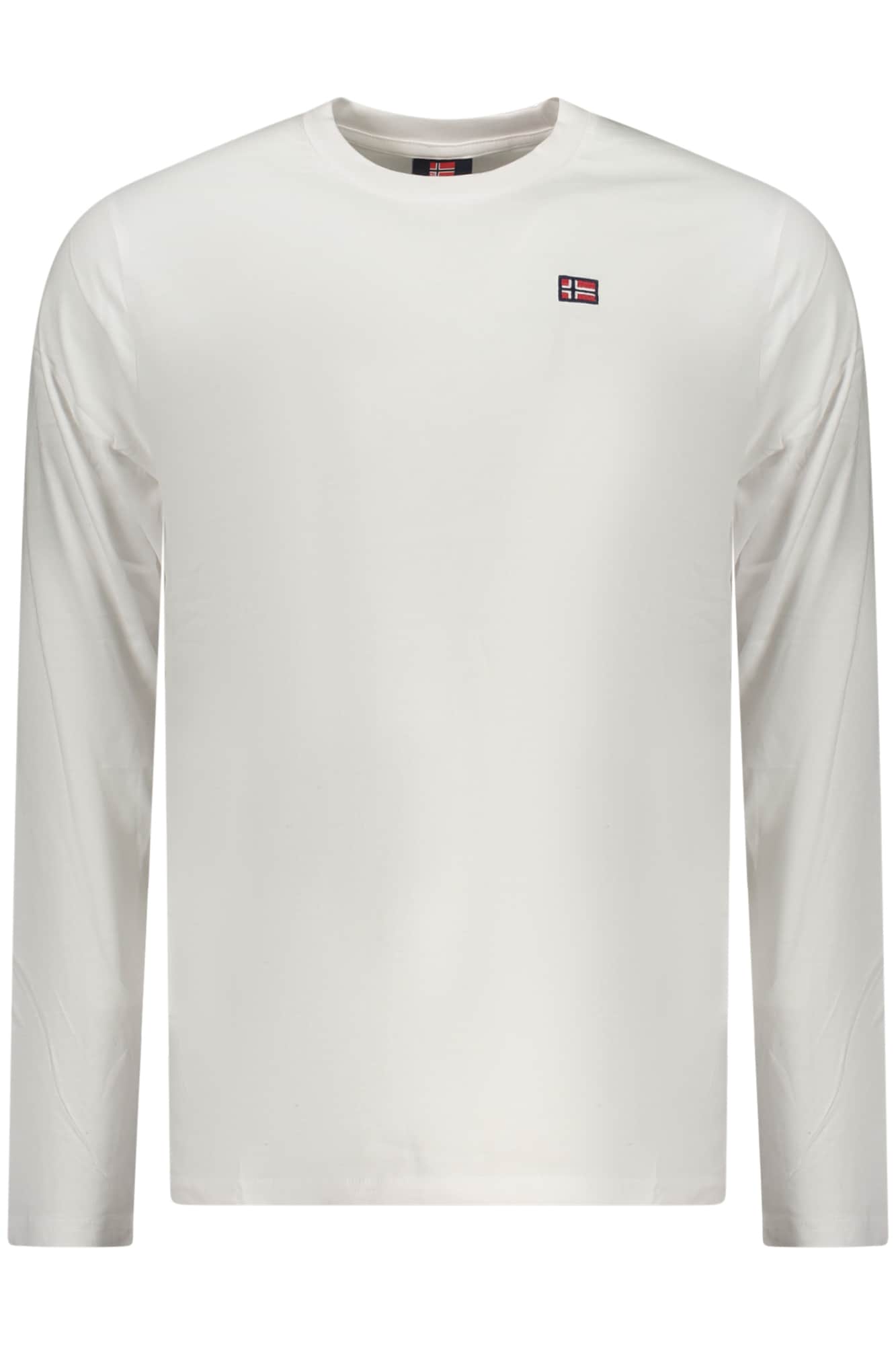 Norway 1963 hombre manga larga t-camisa blanco