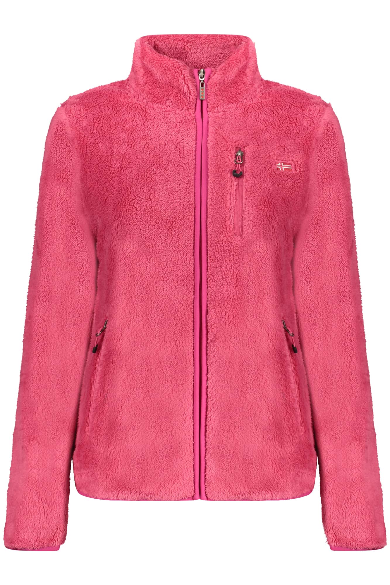 Norway 1963 mujer rosa con cremallera sudadera