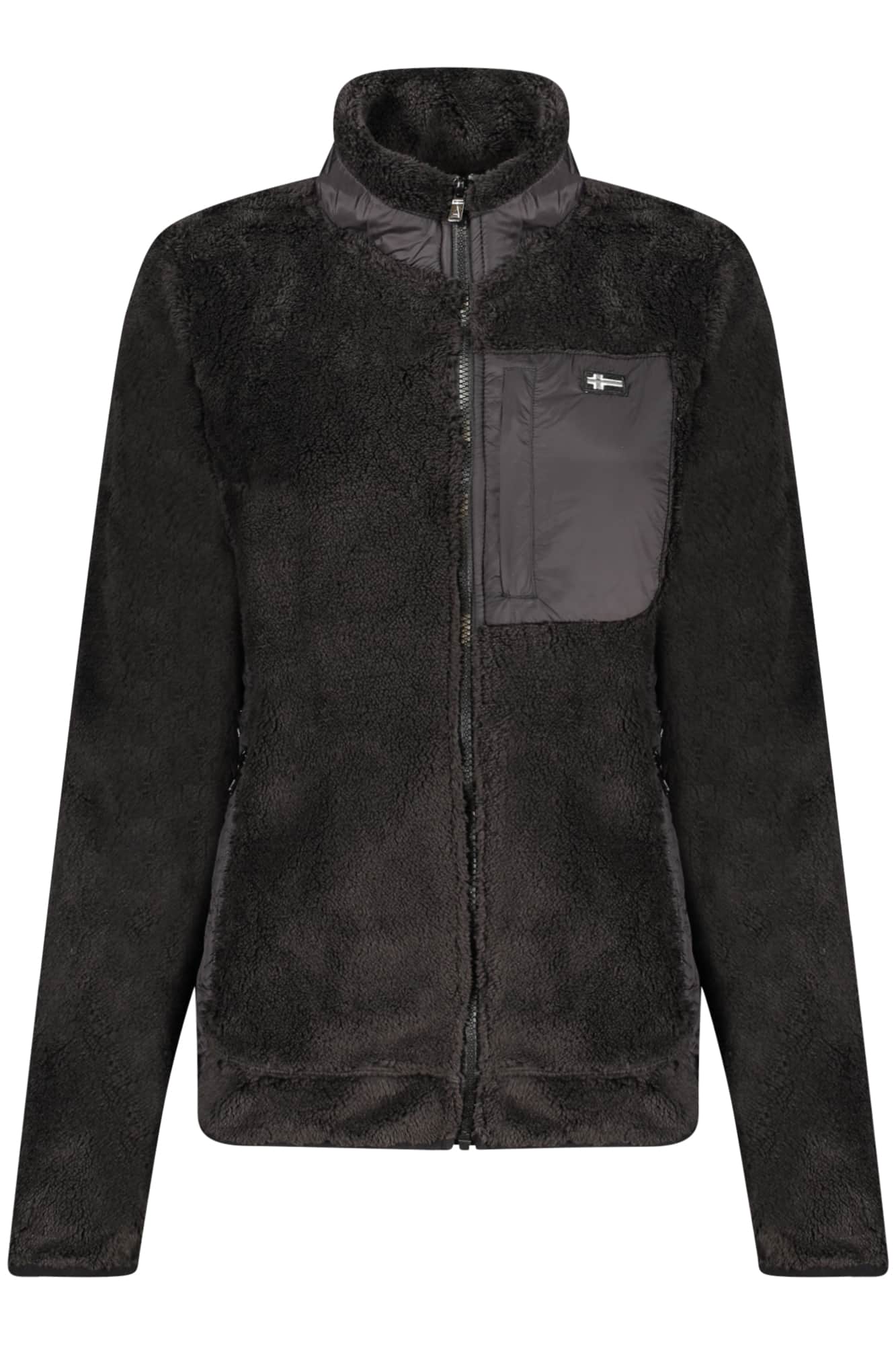 Norway 1963 mujer negro con cremallera sudadera