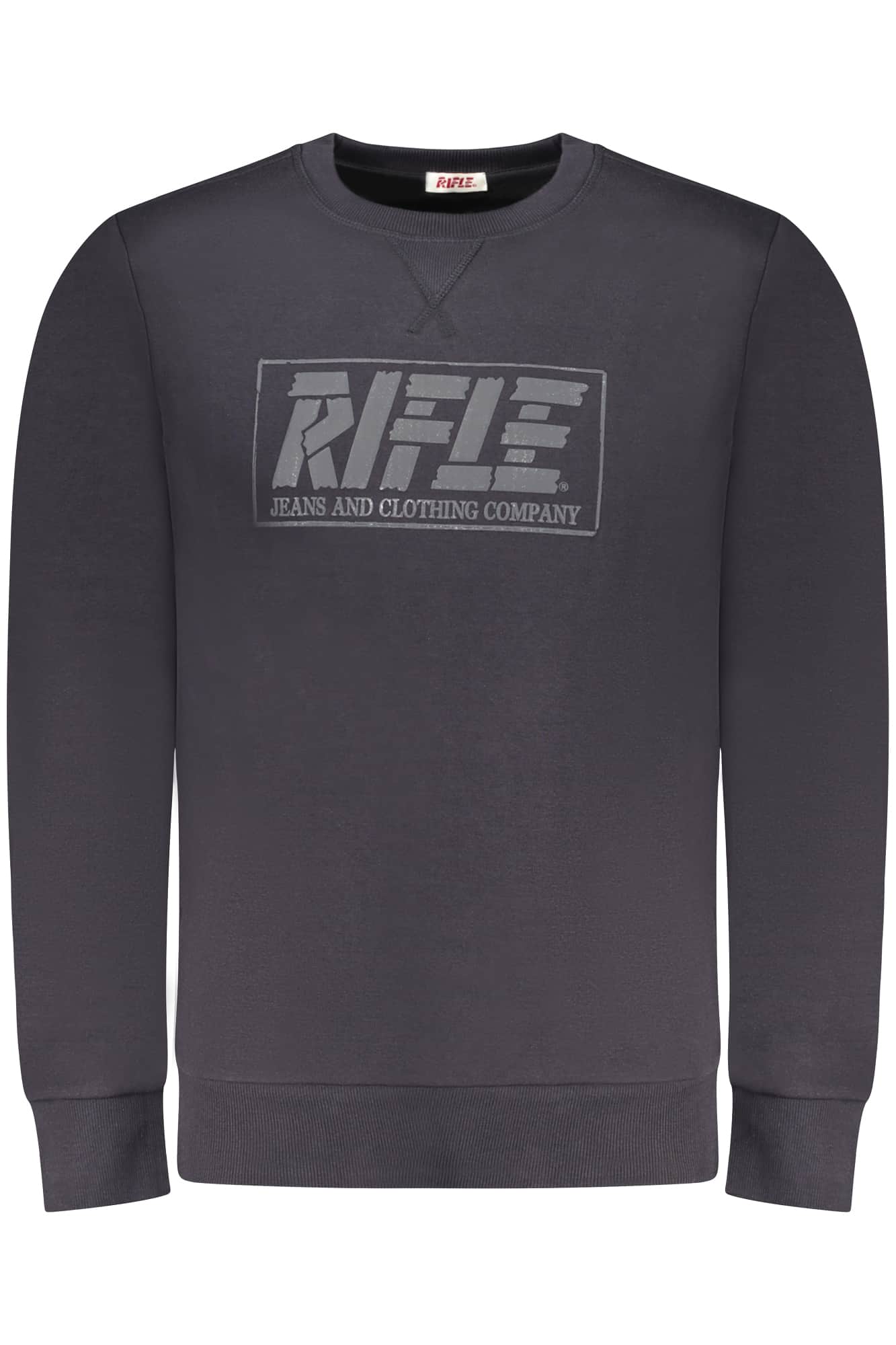 Rifle hombre con cremallera sudadera blanco