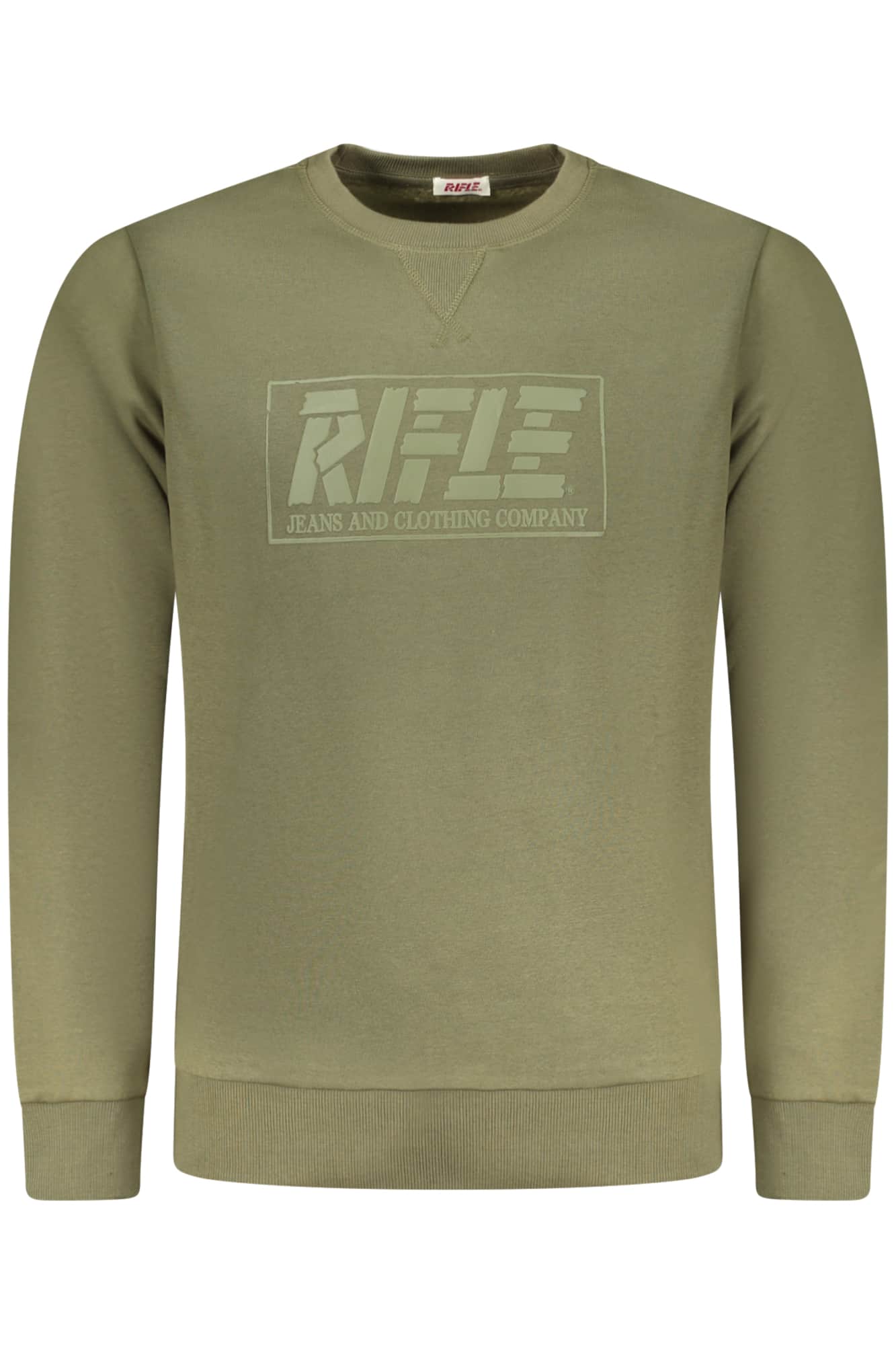 Rifle hombre con cremallera sudadera blanco
