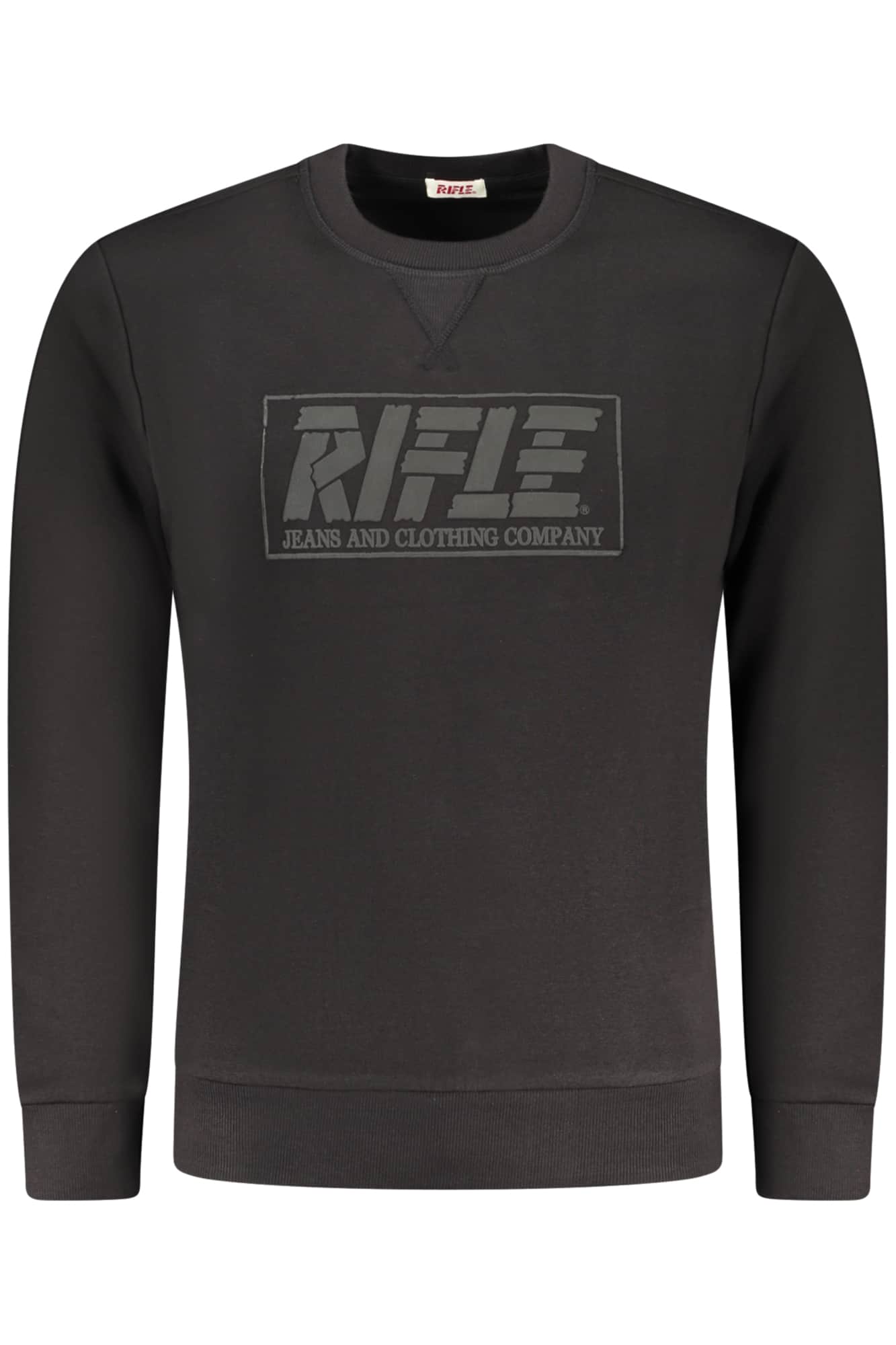 Rifle hombre con cremallera sudadera blanco
