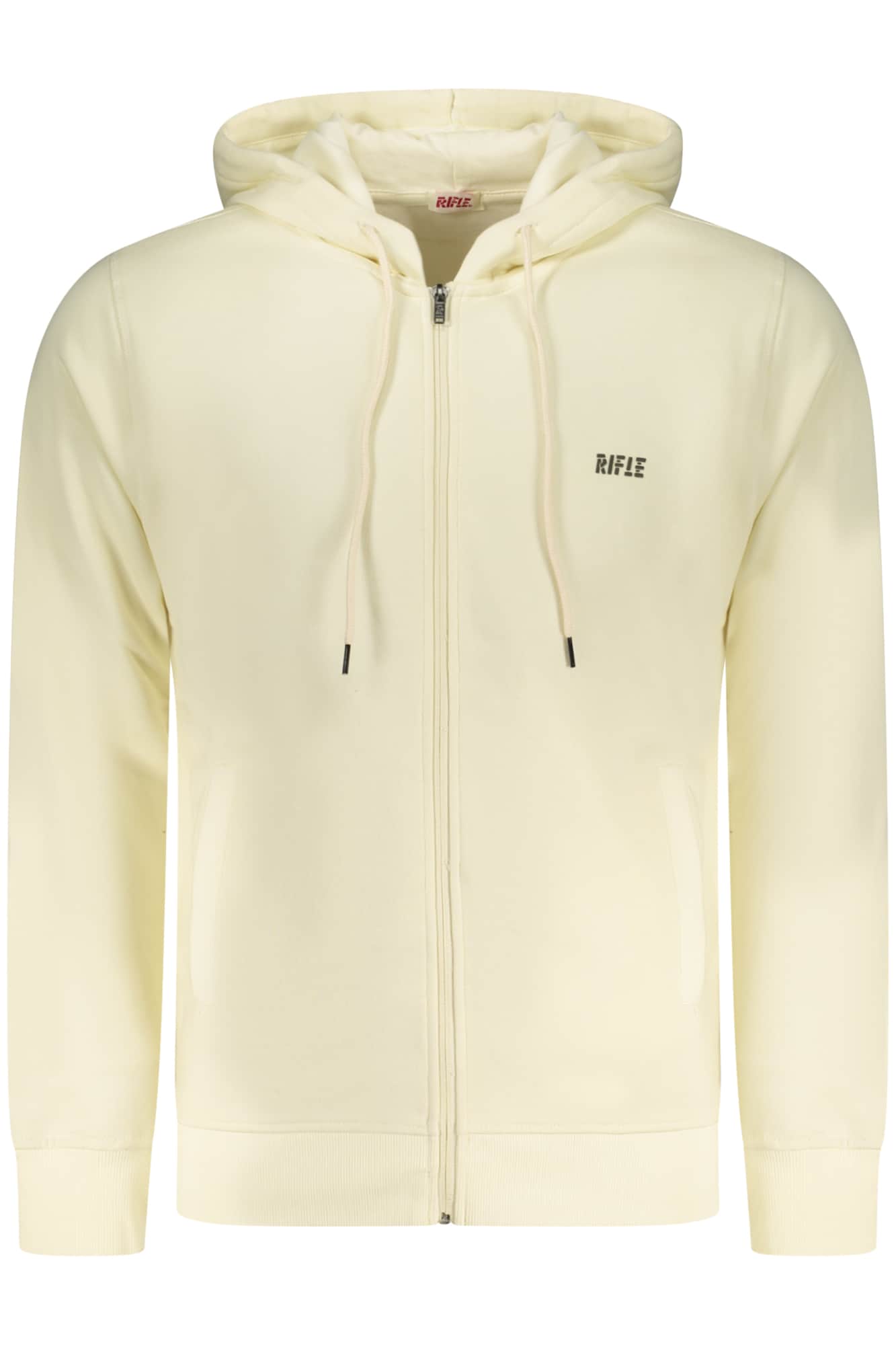 Rifle hombre con cremallera sudadera beige