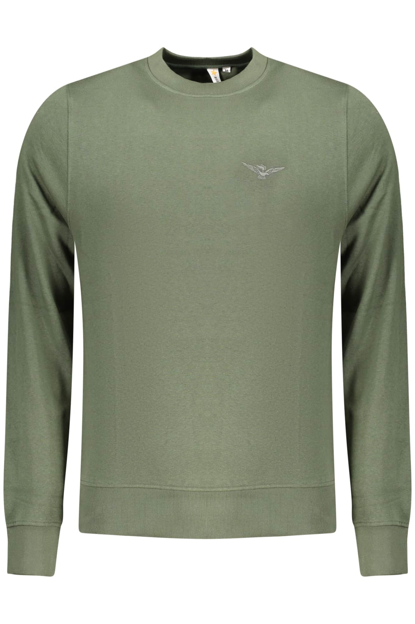Military academy hombre con cremallera sudadera, verde