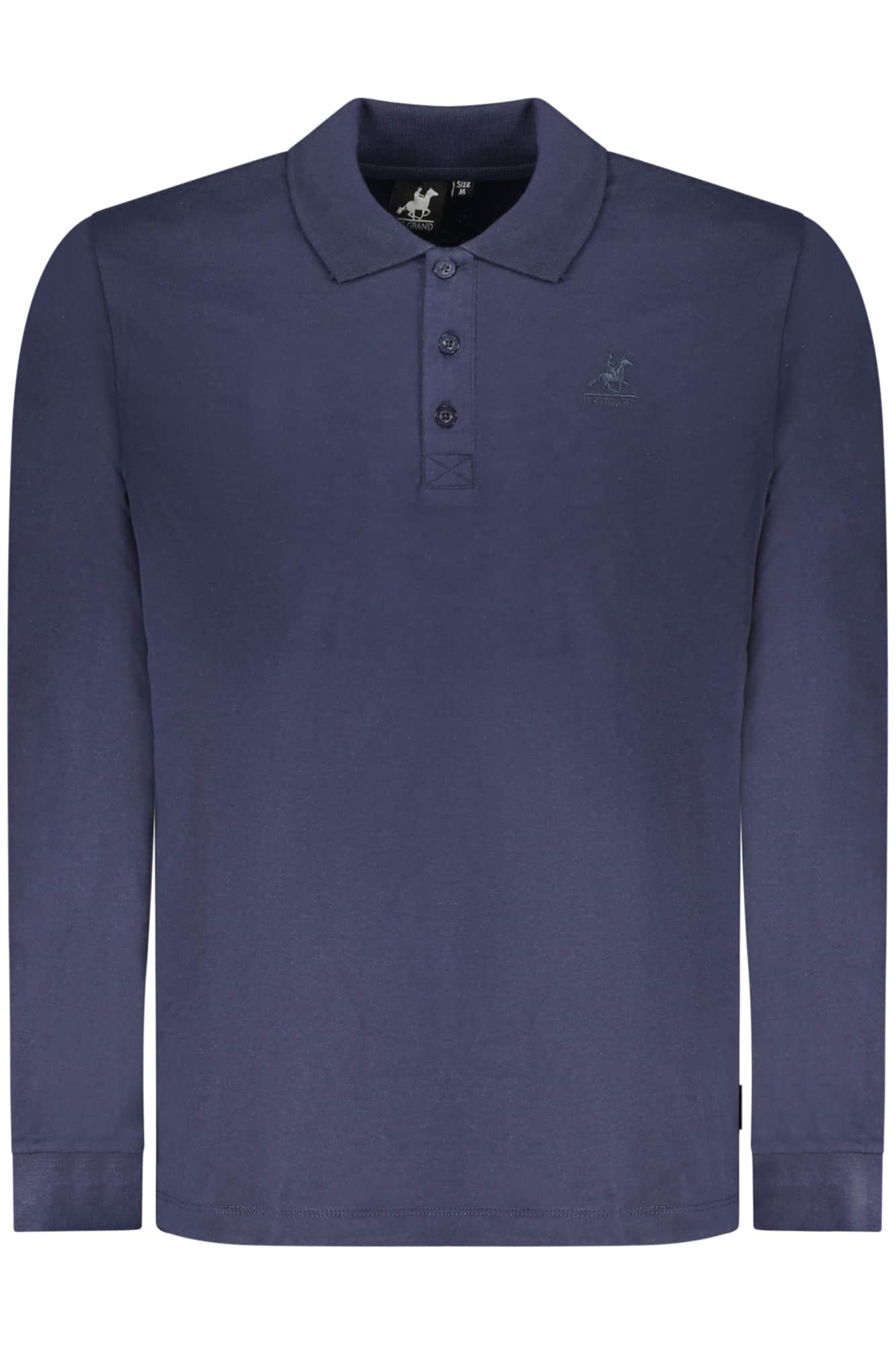 US Grand manga larga hombre azul