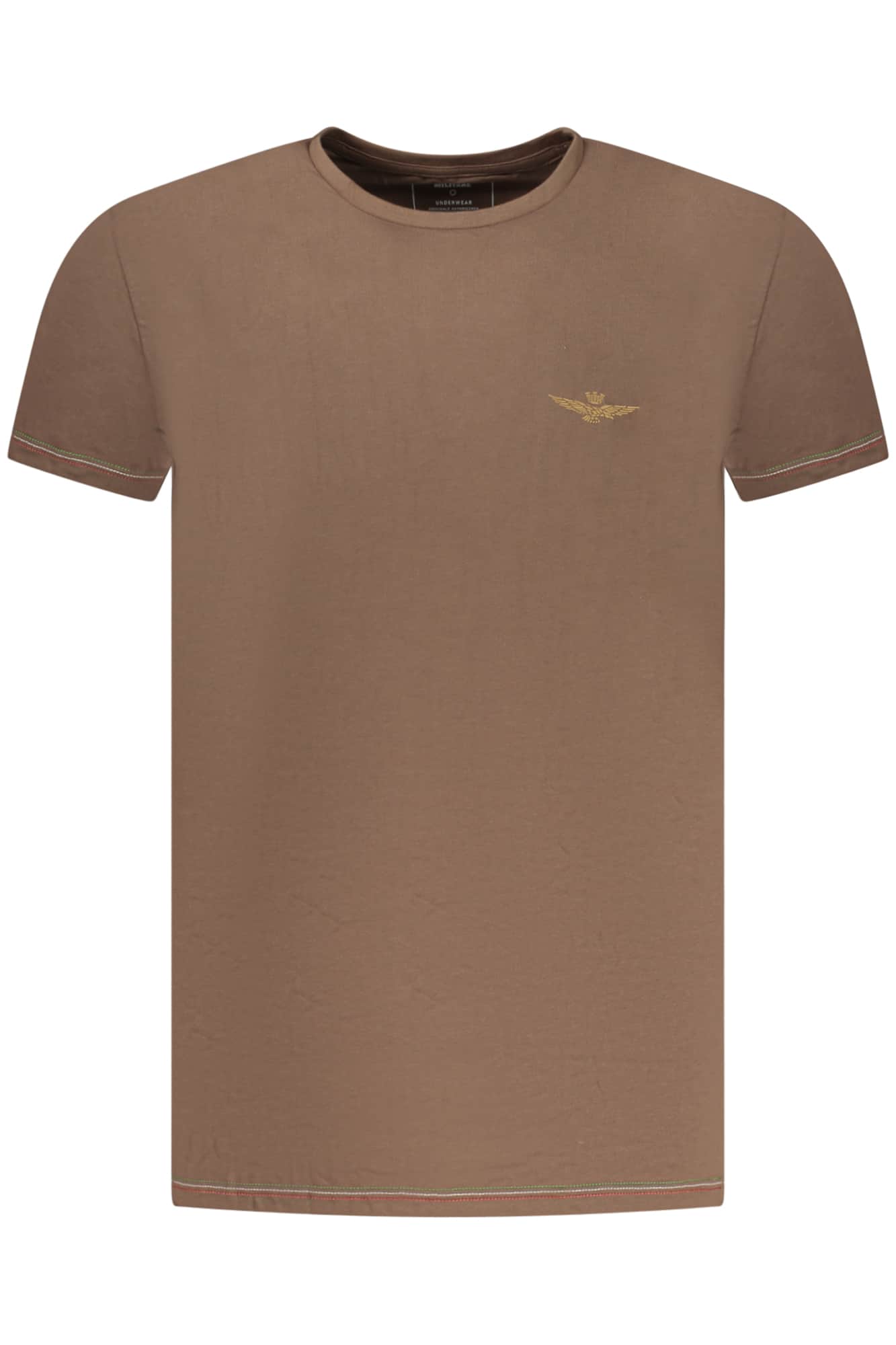 Aeronautica Militare hombre marrón outerwear t-camisa