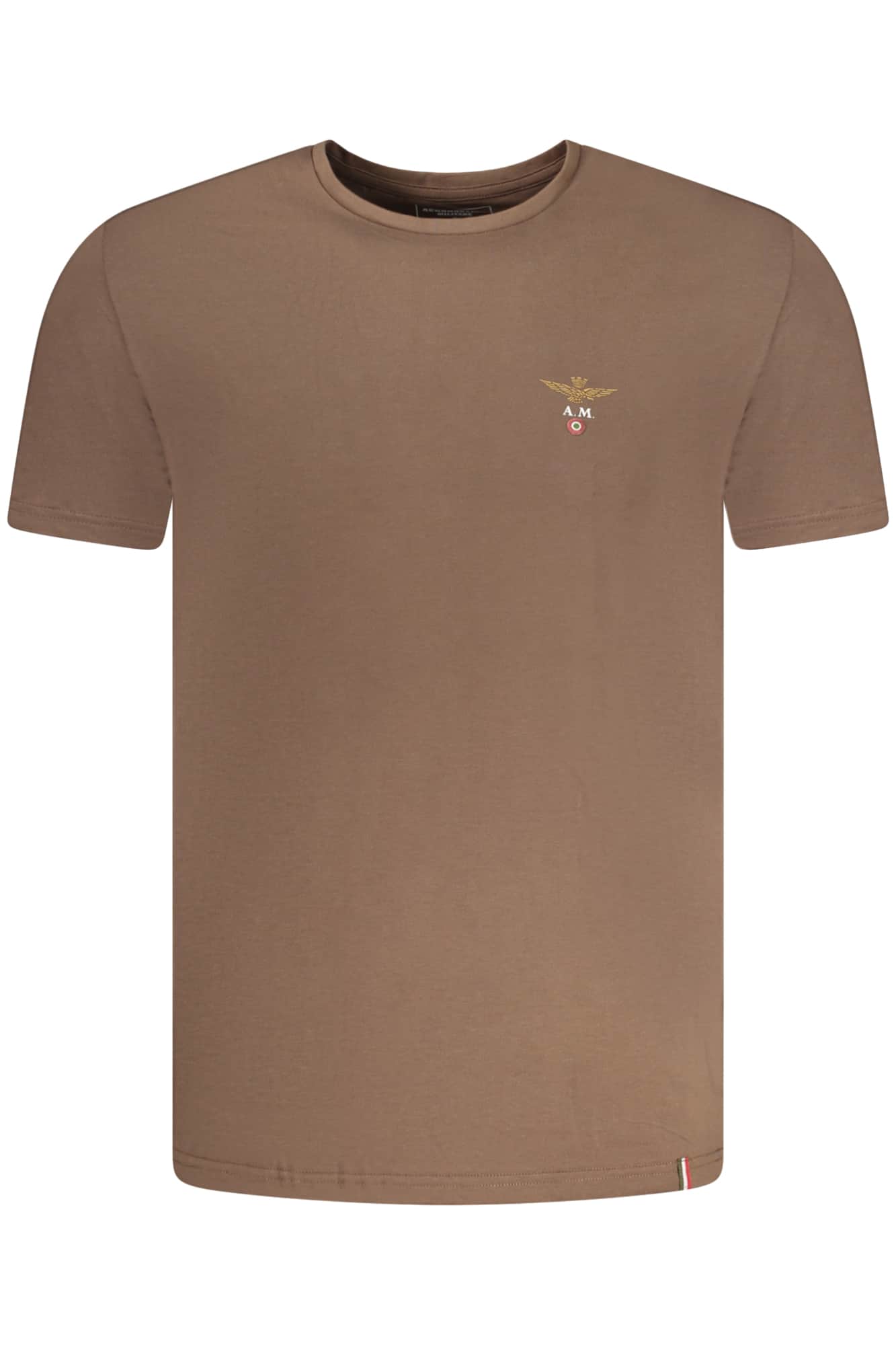 Aeronautica Militare hombre marrón outerwear t-camisa