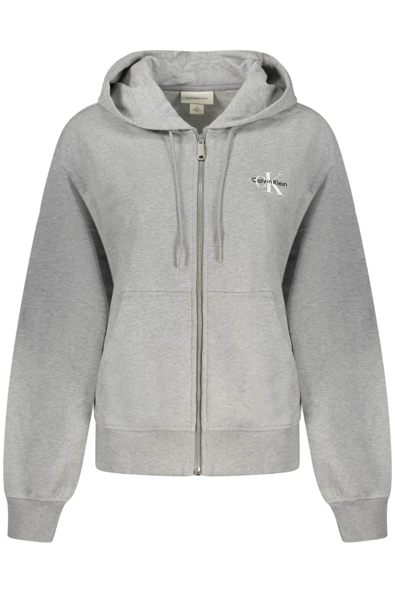 Calvin Klein mujer con cremallera sudadera gris