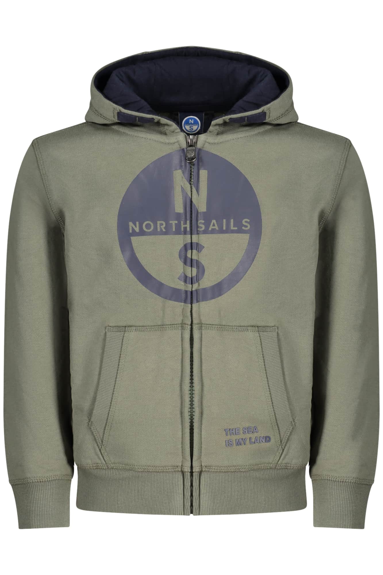 North Sails niños azul con cremallera sudadera
