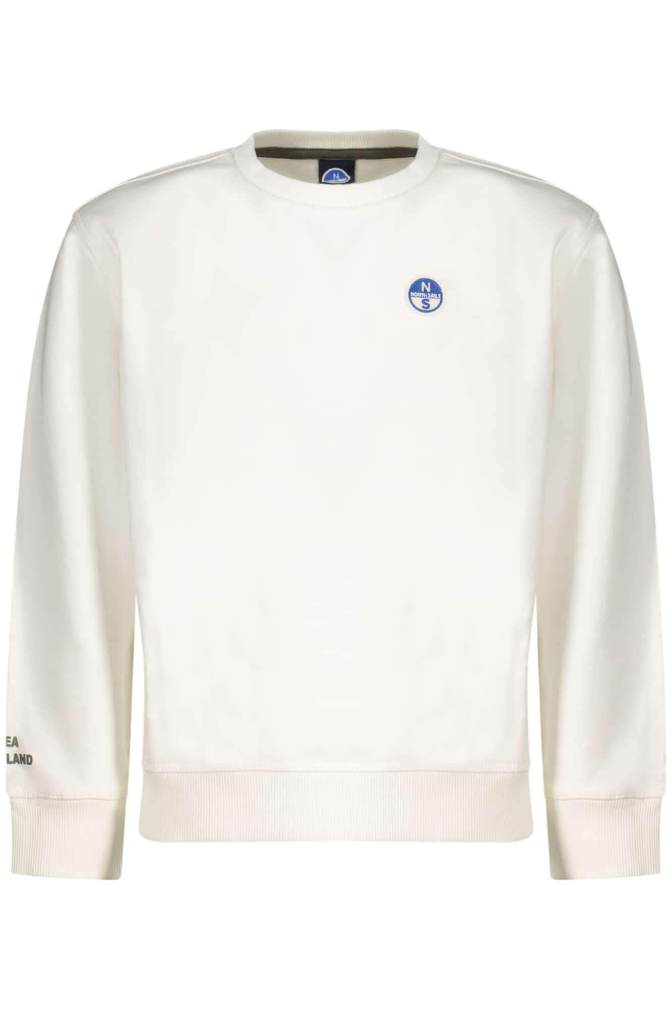 North Sails niños con cremallera sudadera, blanco