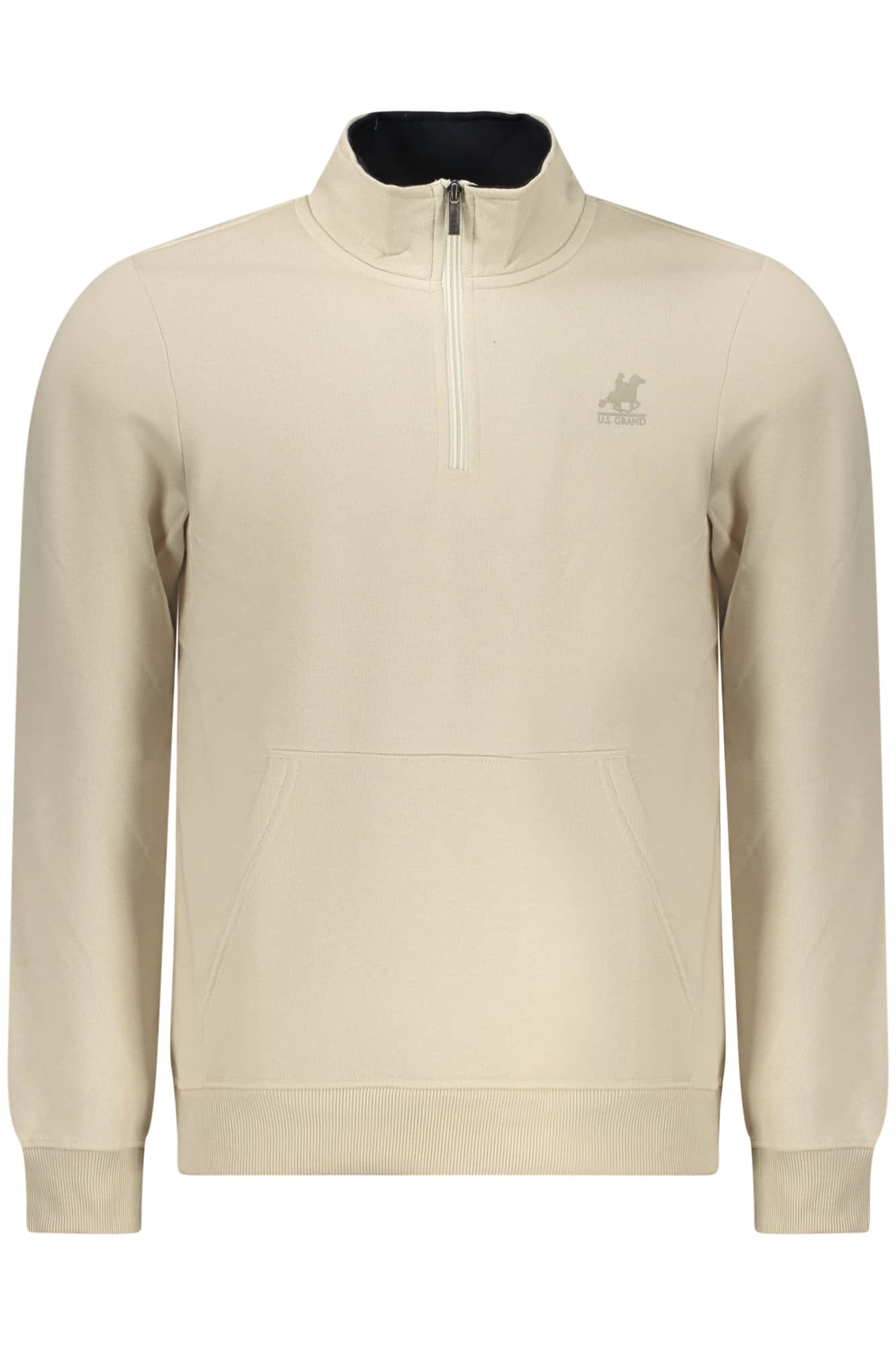 US Grand hombre azul con cremallera sudadera