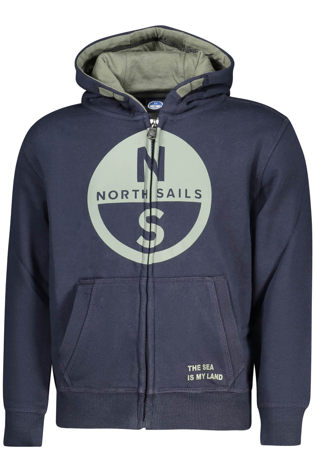 North Sails niños azul con cremallera sudadera