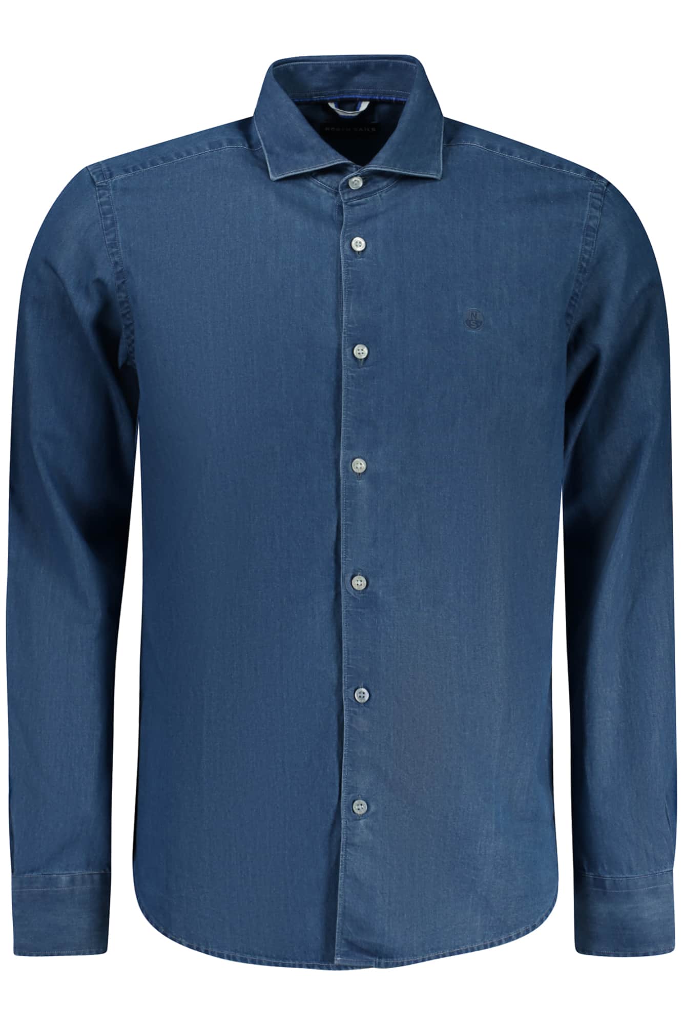 North Sails hombre manga larga camisa, azul