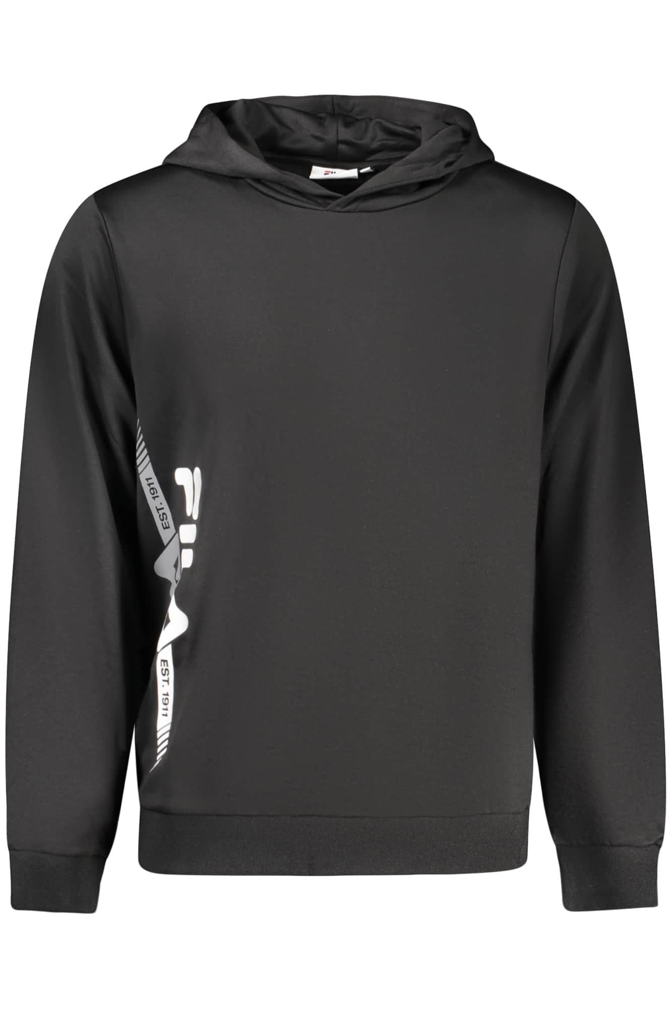 Fila hombre negro con cremallera sudadera