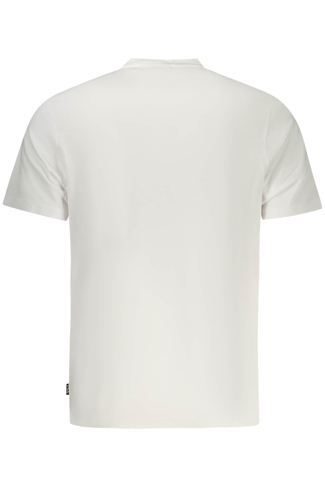 Fila hombre manga corta t-camisa blanco