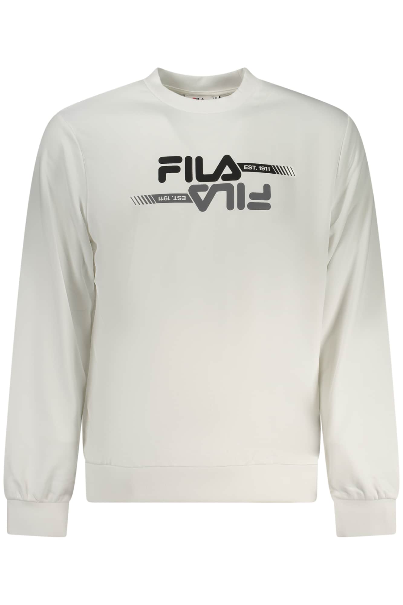 Fila hombre negro con cremallera sudadera