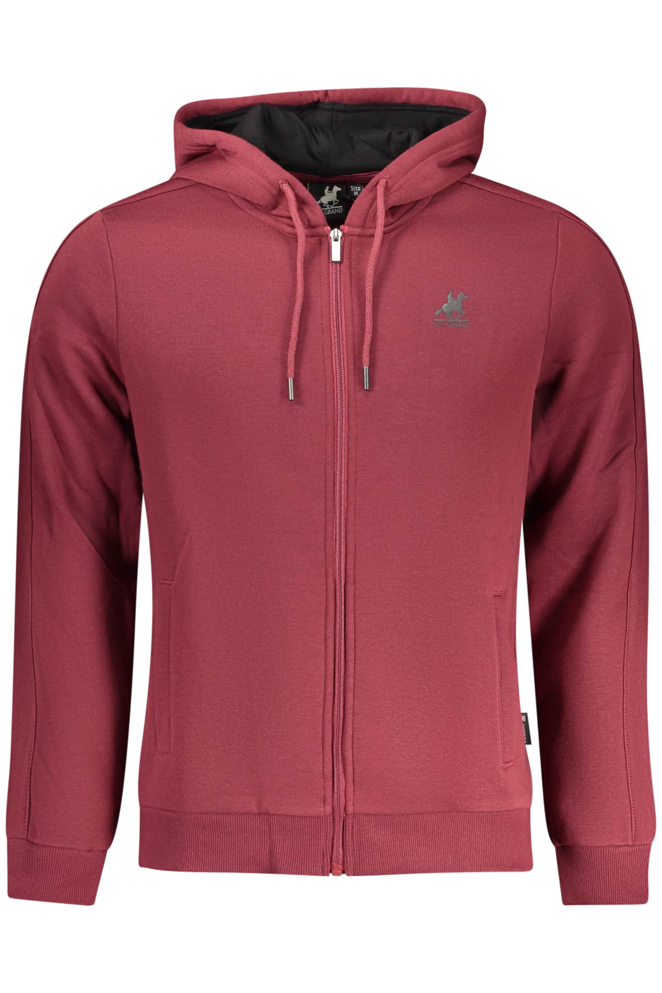 US Grand hombre azul con cremallera sudadera