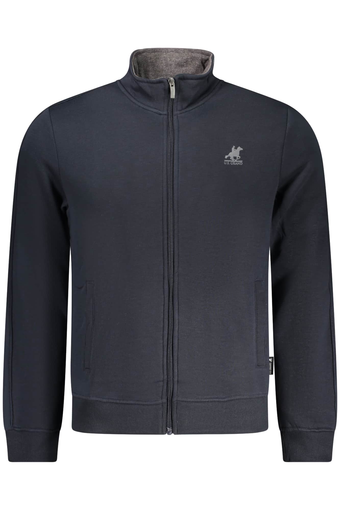 US Grand hombre beige con cremallera sudadera