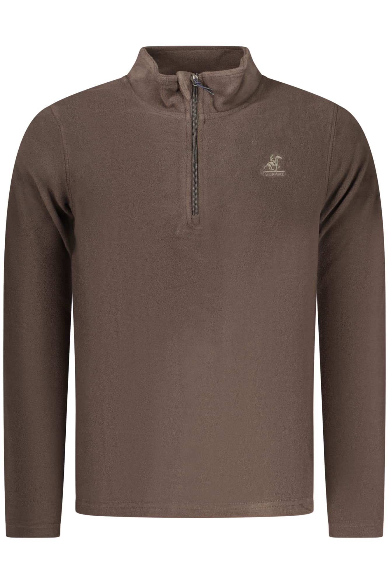 US Grand hombre azul con cremallera sudadera