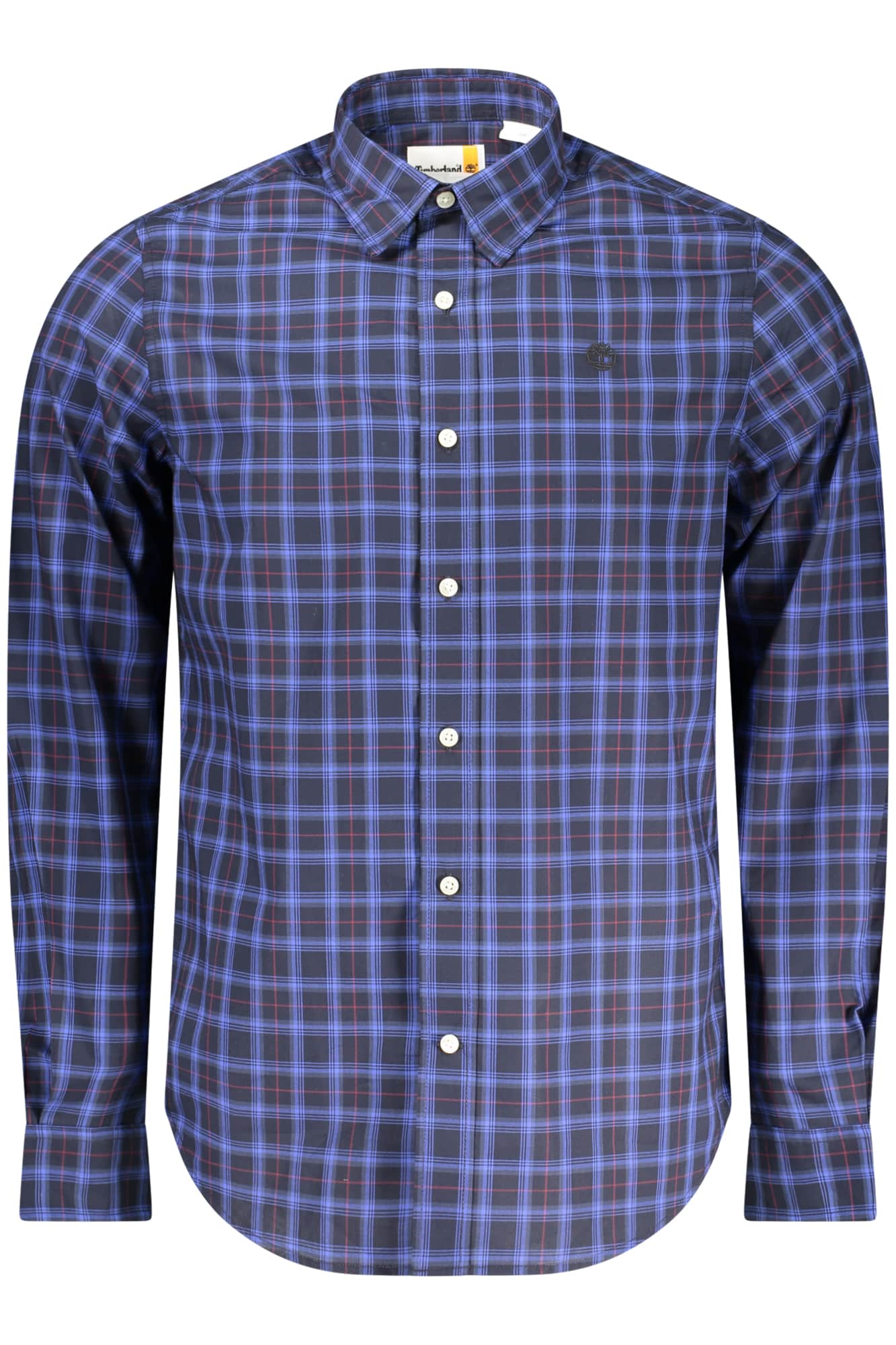 Timberland hombre manga larga camisa, azul