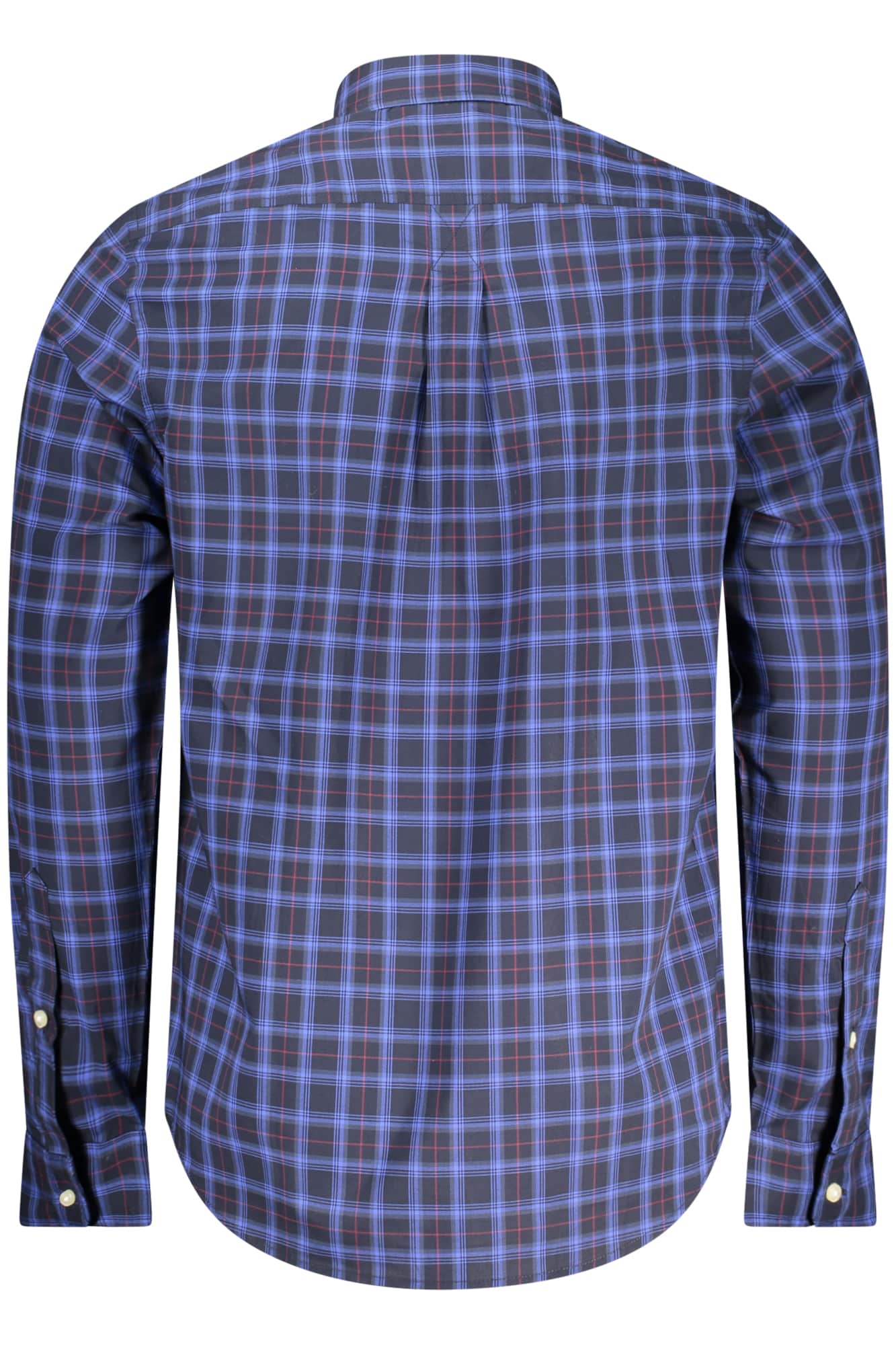 Timberland hombre manga larga camisa, azul