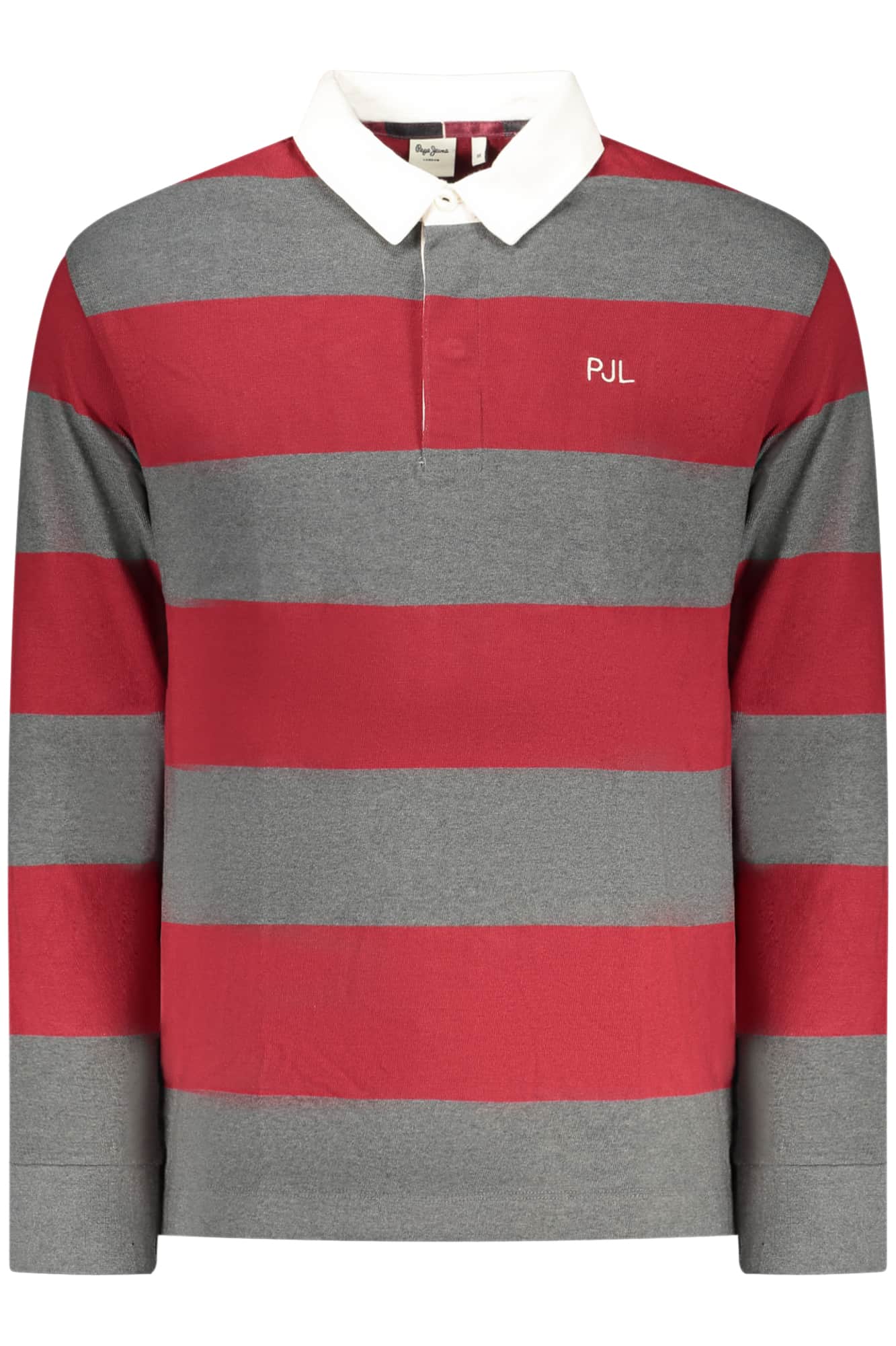 Pepe vaqueros hombre manga larga polo, rojo