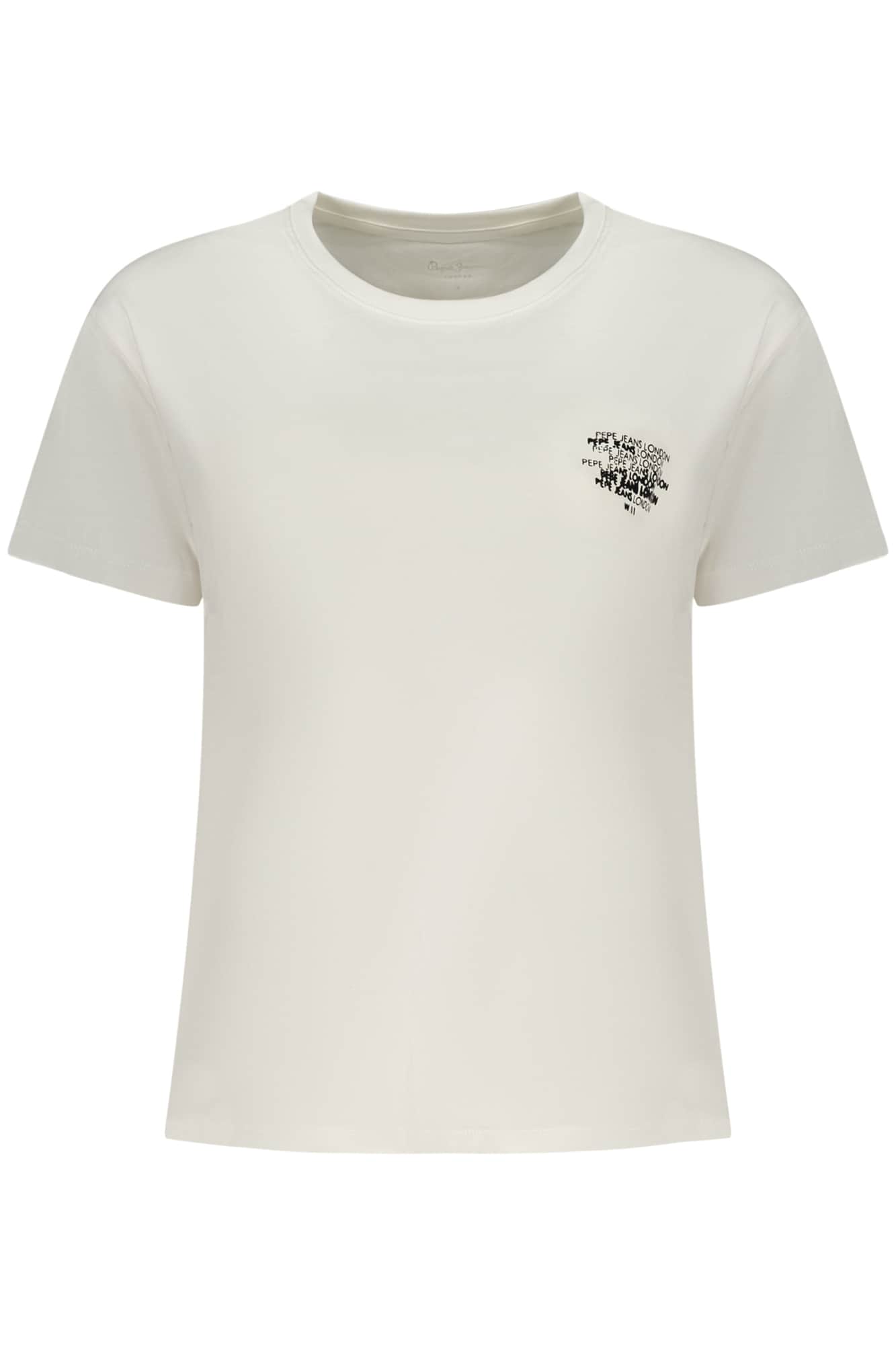 Pepe vaqueros mujer manga corta t-camisa blanco