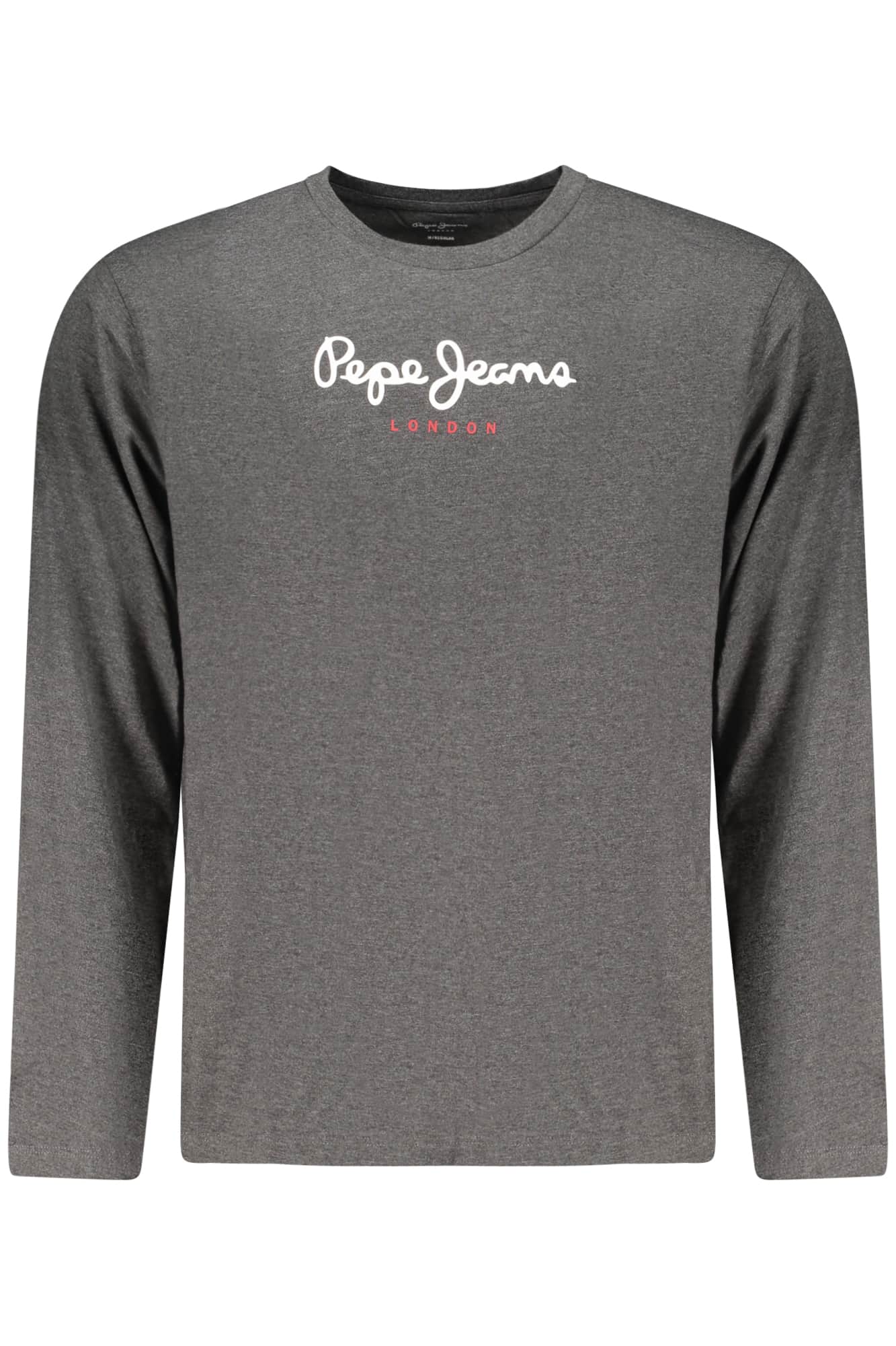 Pepe vaqueros hombre manga larga t-camisa, gris