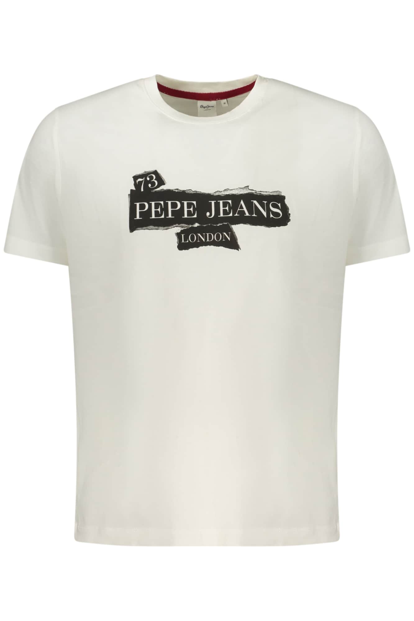 Pepe vaqueros hombre manga corta t-camisa blanco