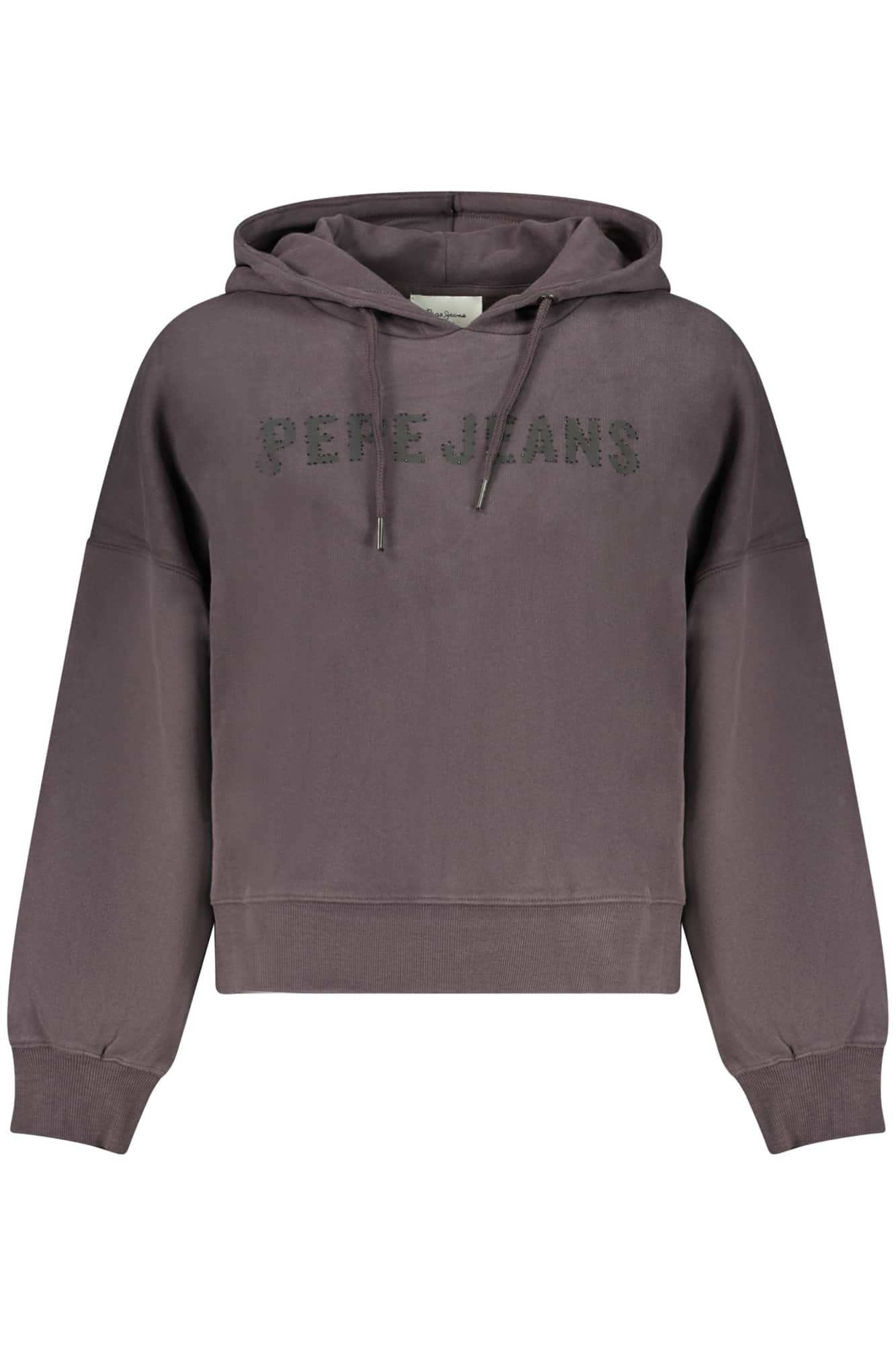 Pepe vaqueros mujer negro con cremallera sudadera