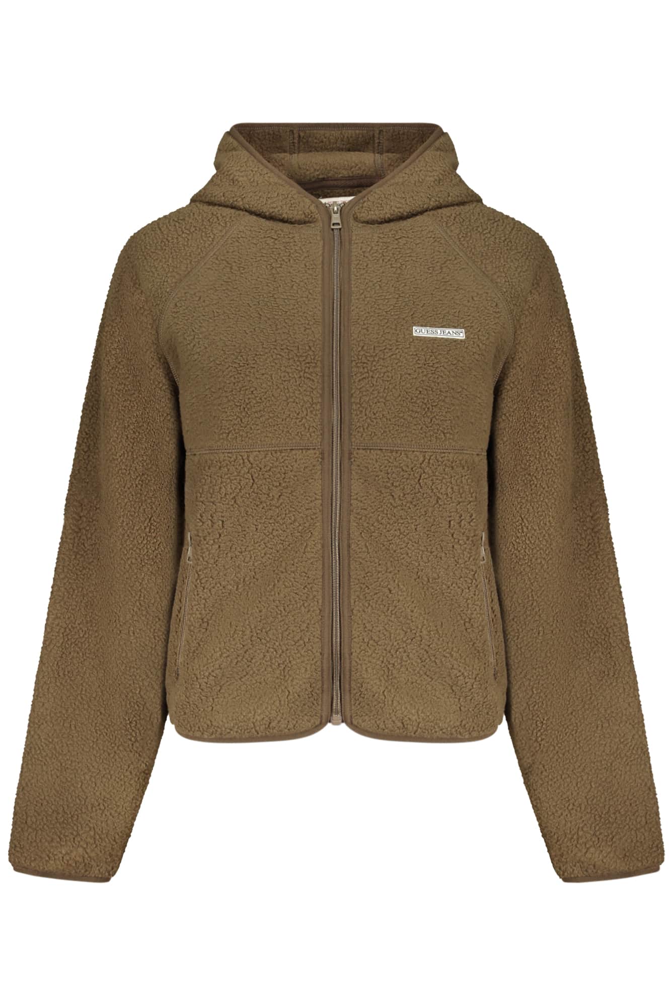 Guess vaqueros mujer marrón con cremallera sudadera