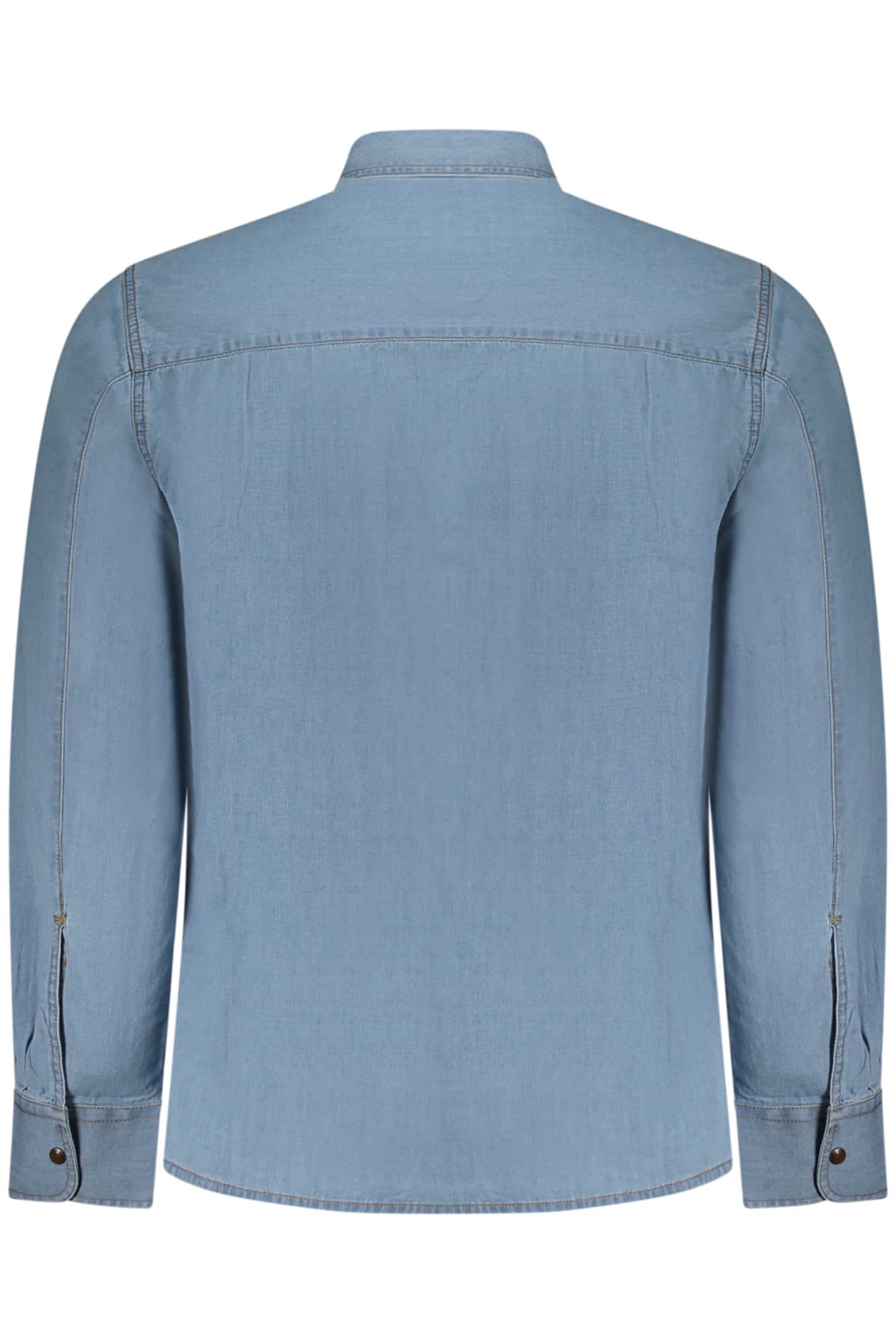US Grand hombre azul manga larga camisa