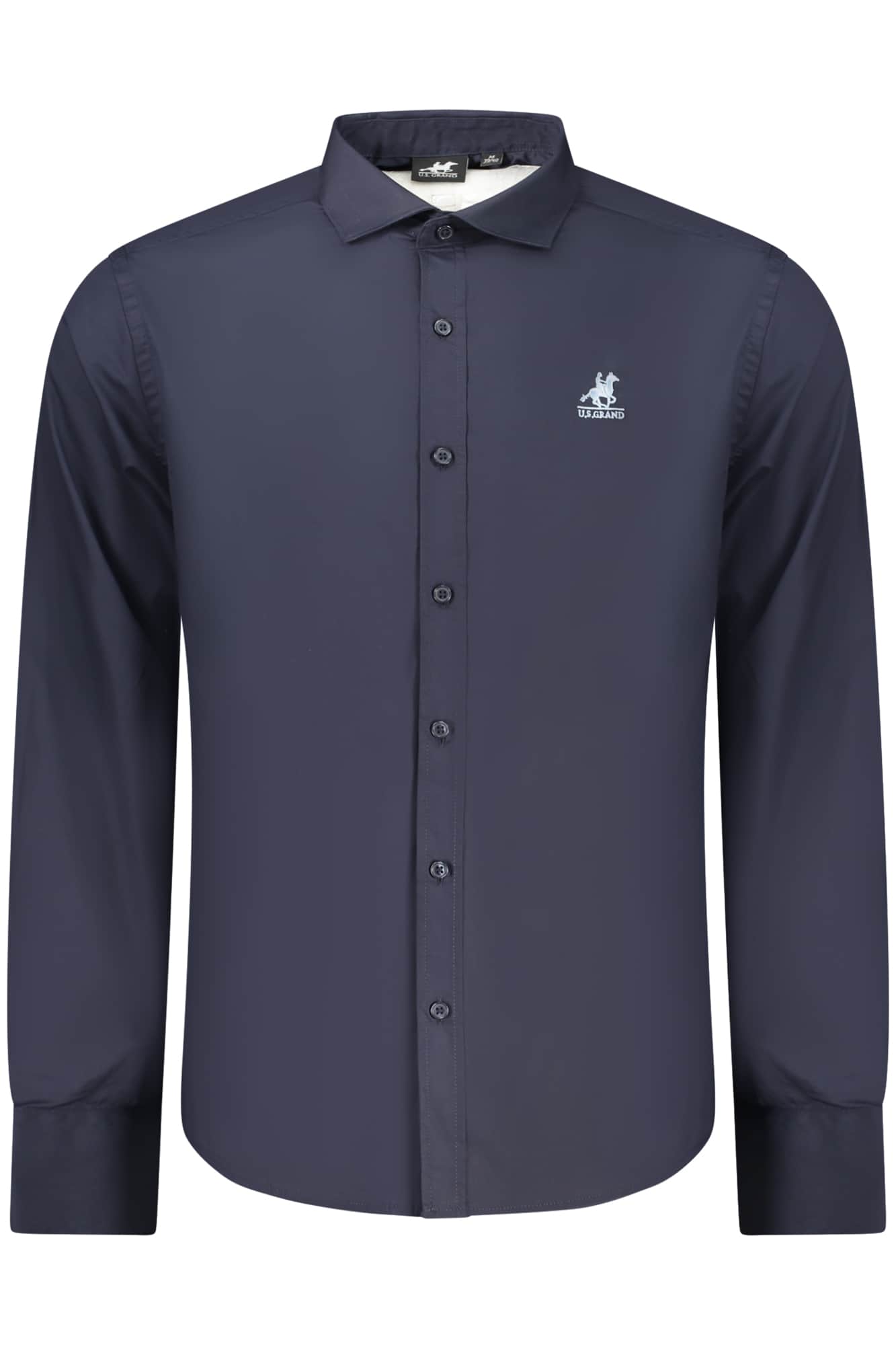 US Grand hombre negro manga larga camisa