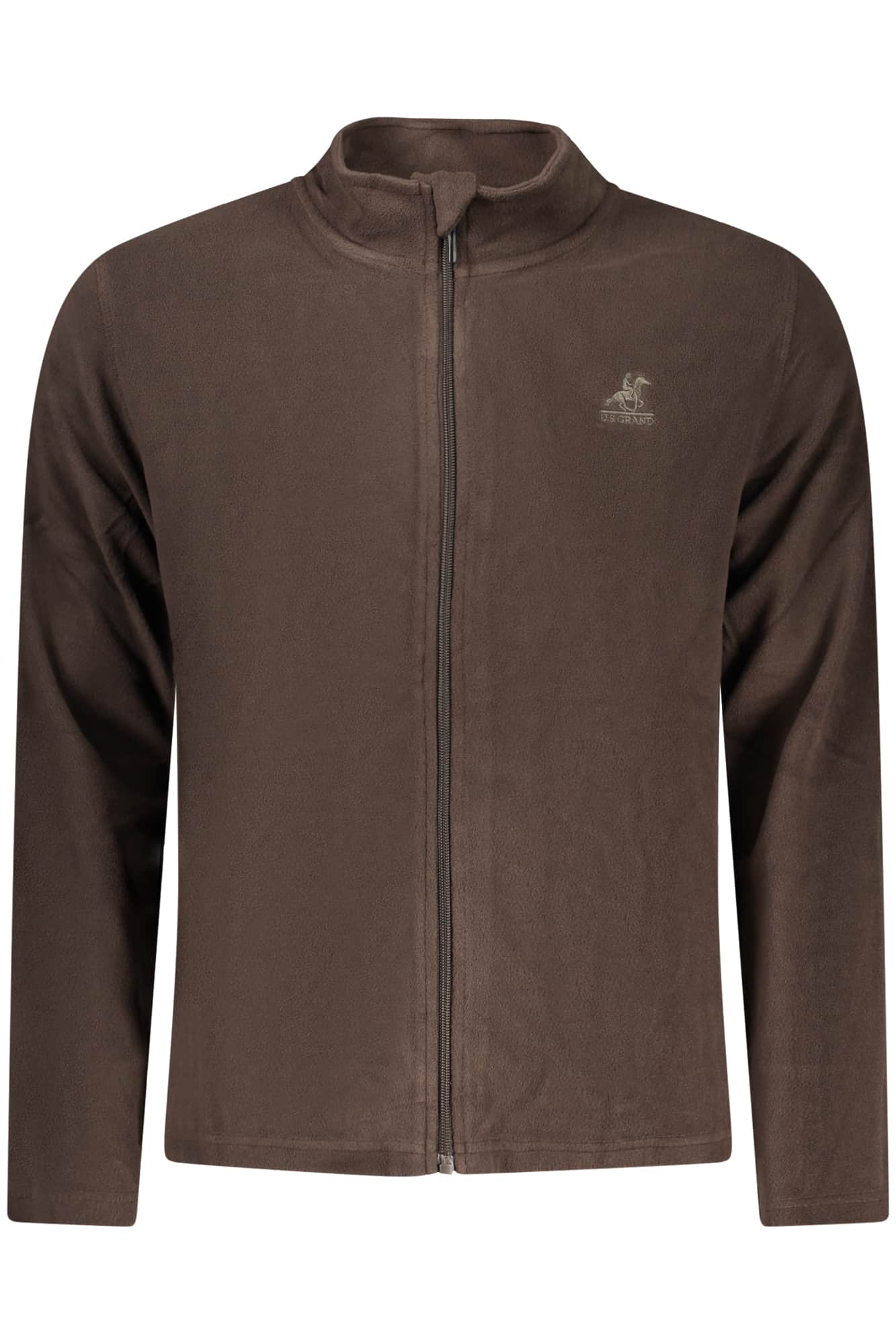 US Grand hombre negro con cremallera sudadera