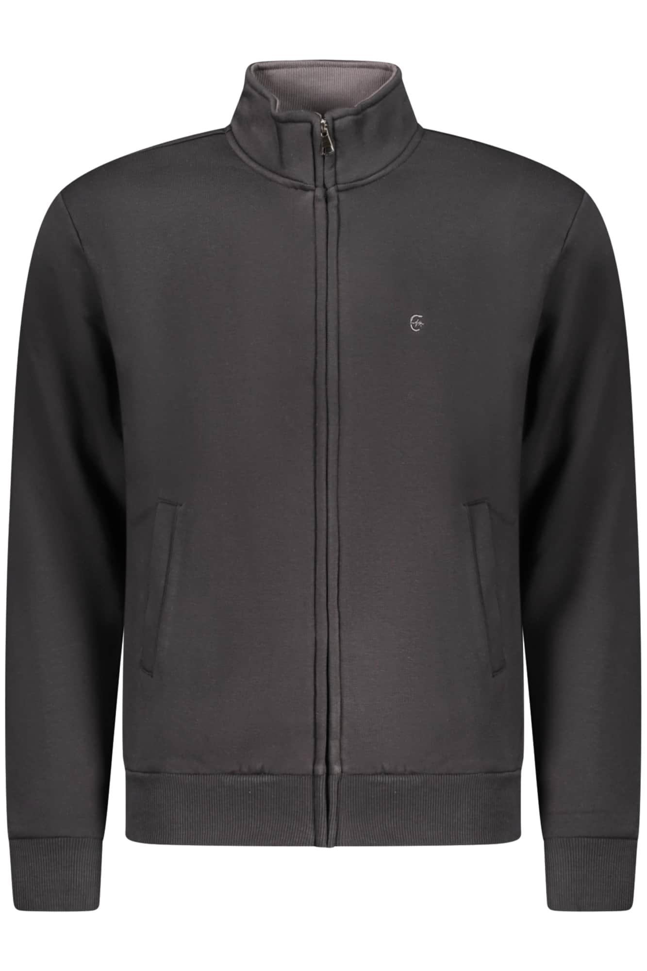 Coveri Moving hombre negro con cremallera sudadera