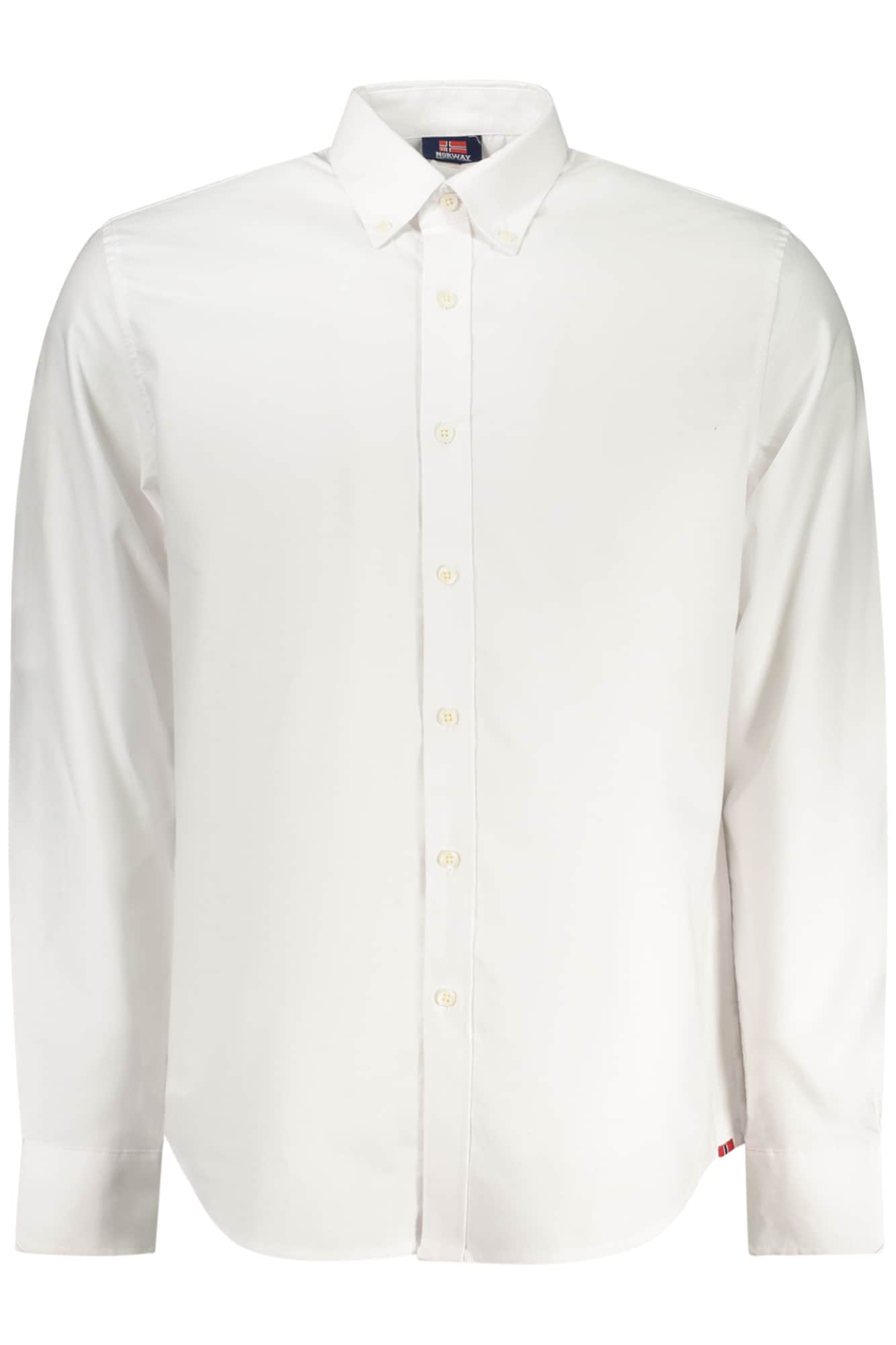 Norway 1963 hombre manga larga blanco camisa