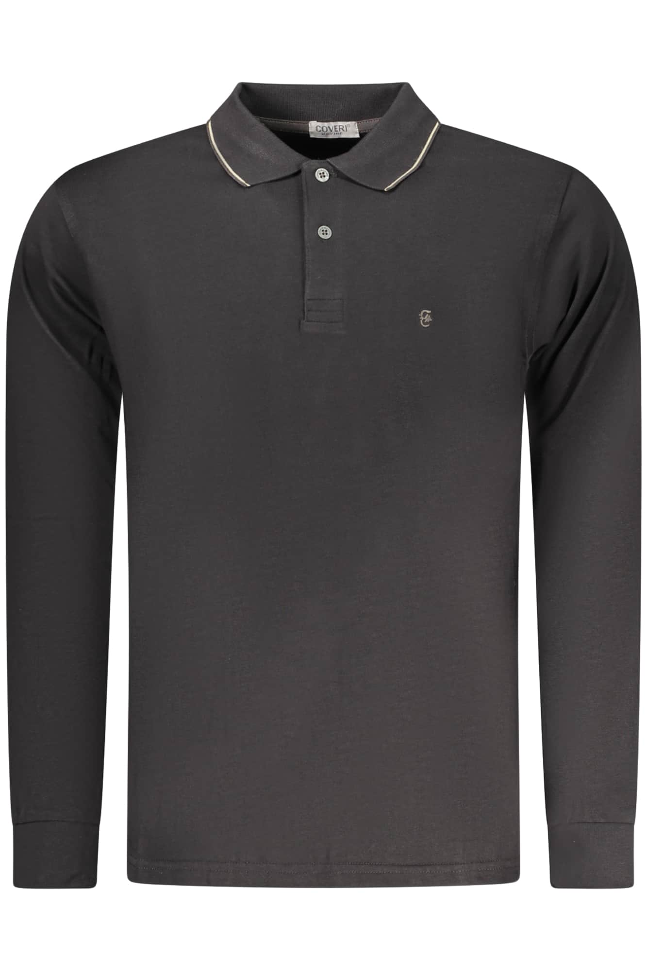 Coveri Moving hombre manga larga polo negro
