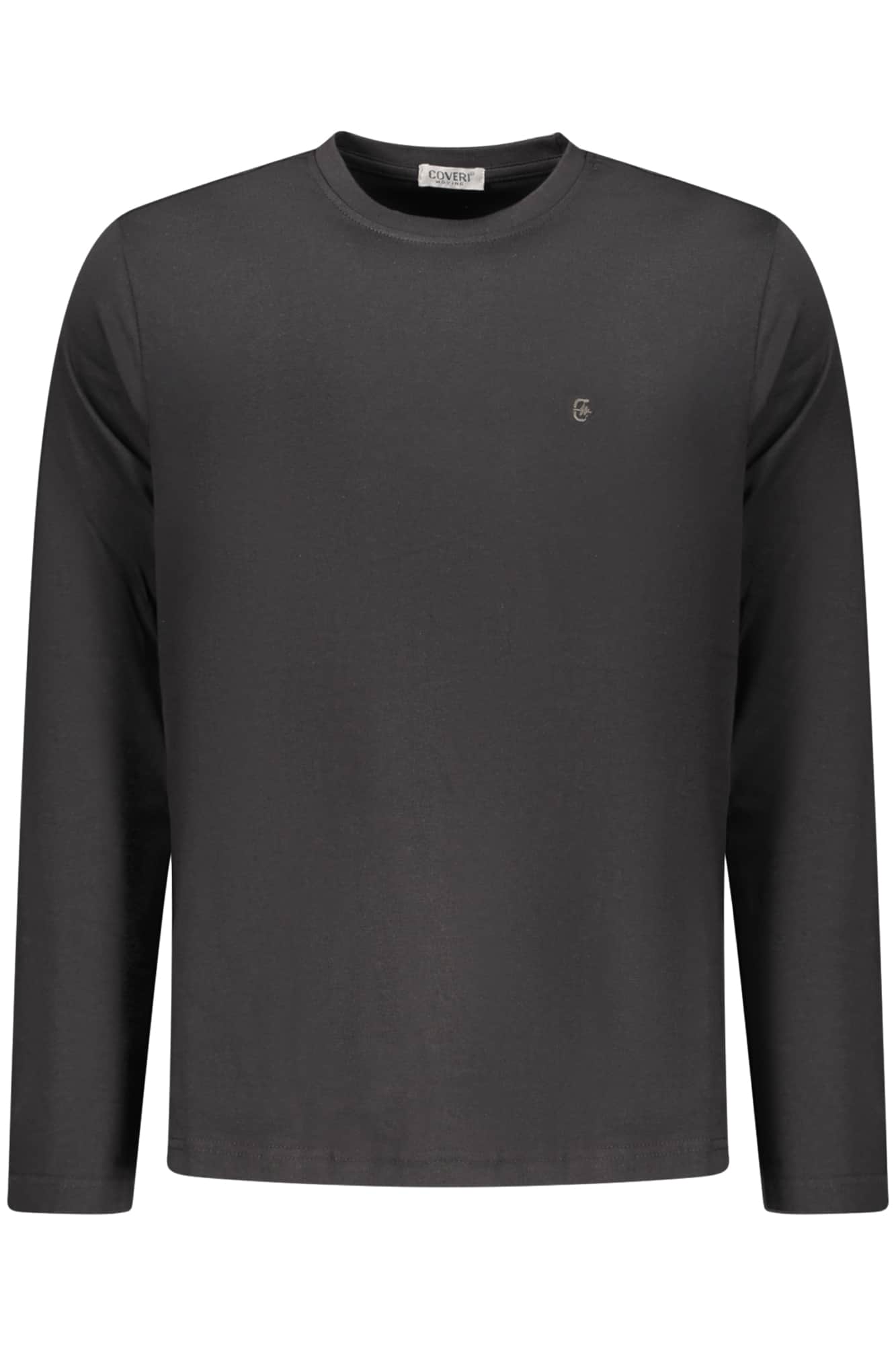 Coveri Moving hombre manga larga t-camisa, marrón
