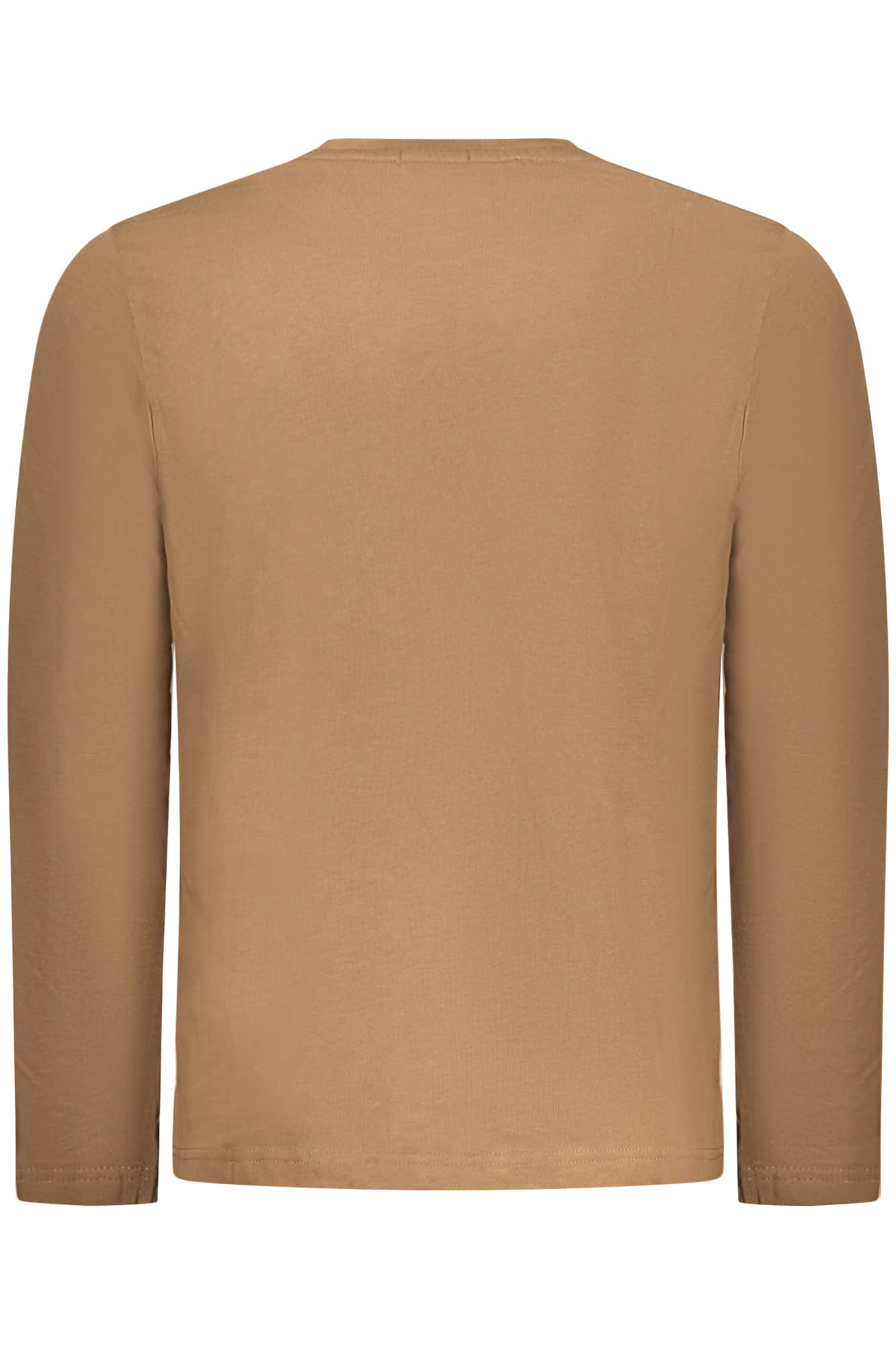 Coveri Moving hombre manga larga t-camisa, marrón