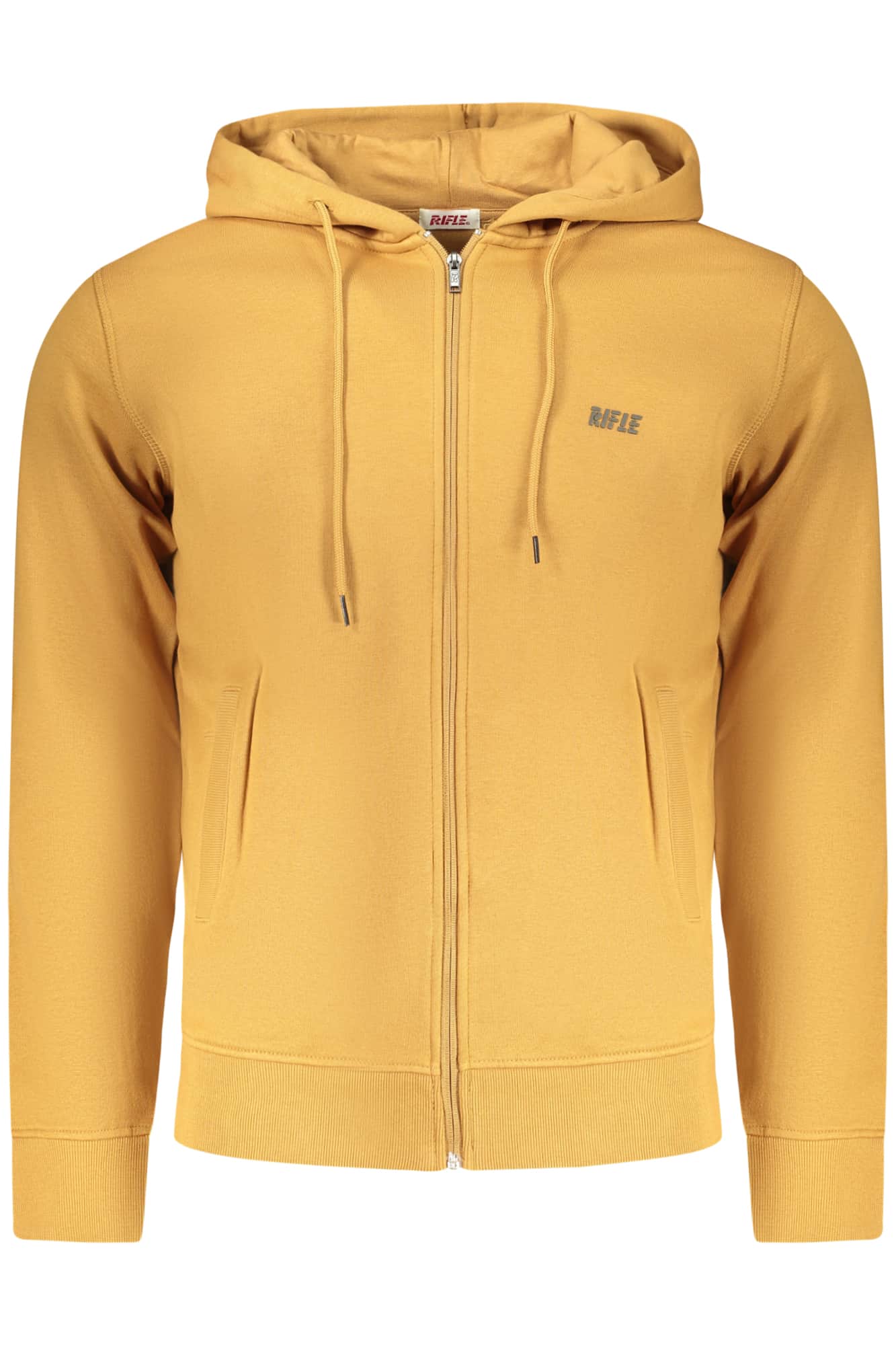Rifle hombre con cremallera sudadera beige