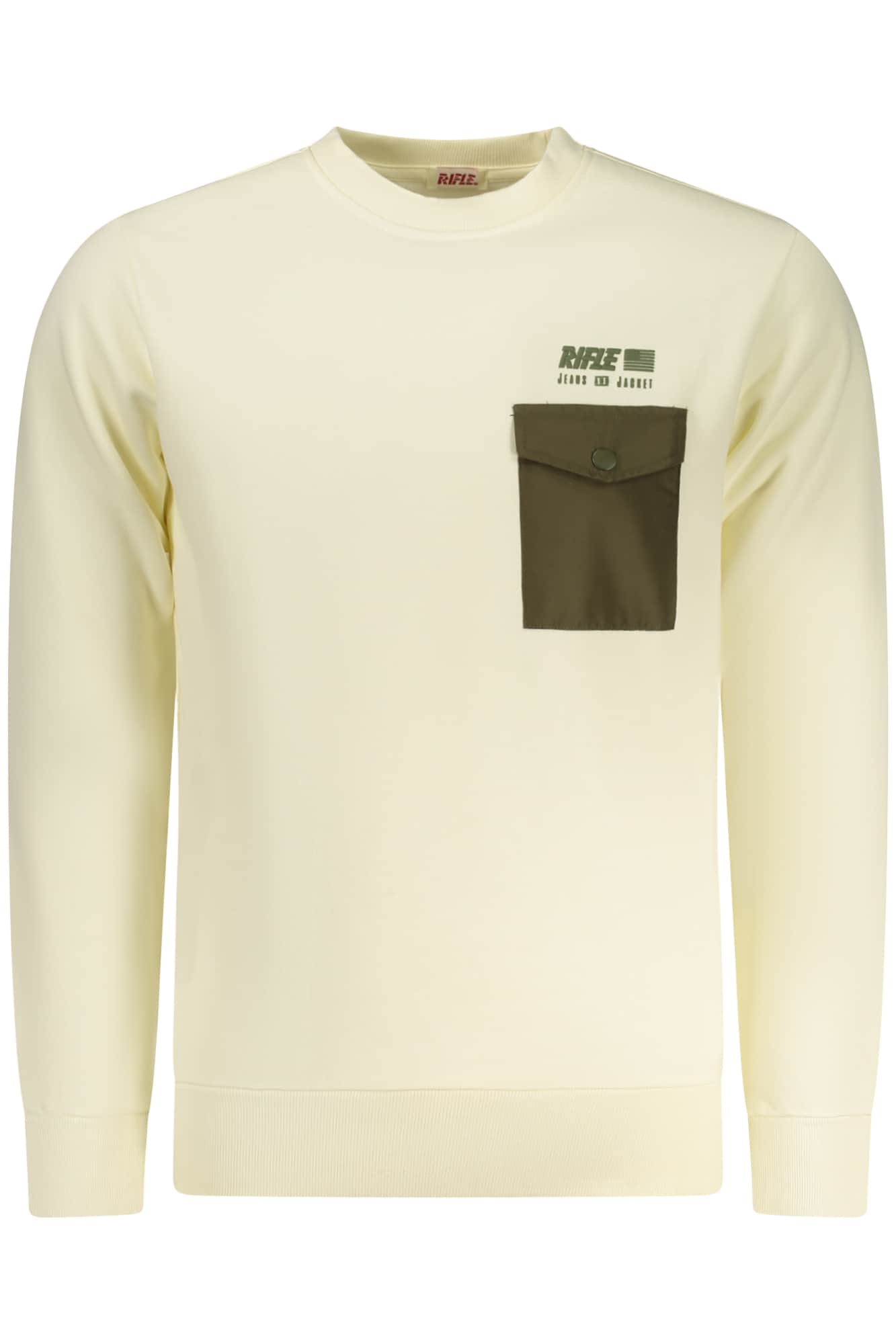 Rifle hombre con cremallera sudadera verde