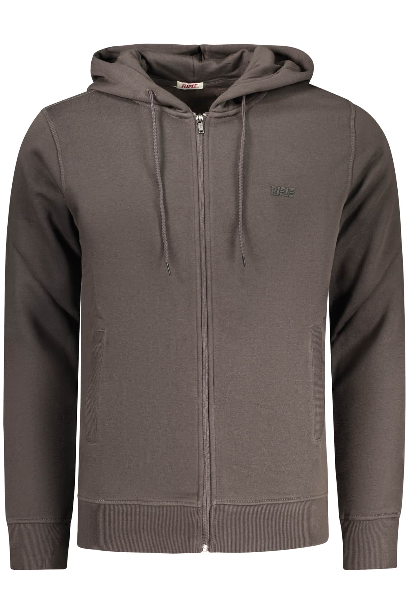 Rifle hombre con cremallera sudadera beige