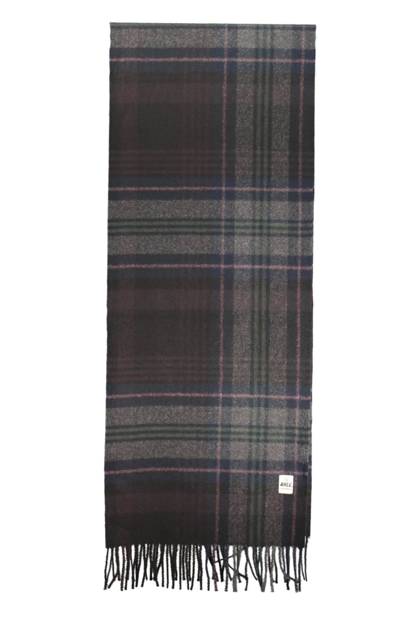 Rifle bufanda hombre gris